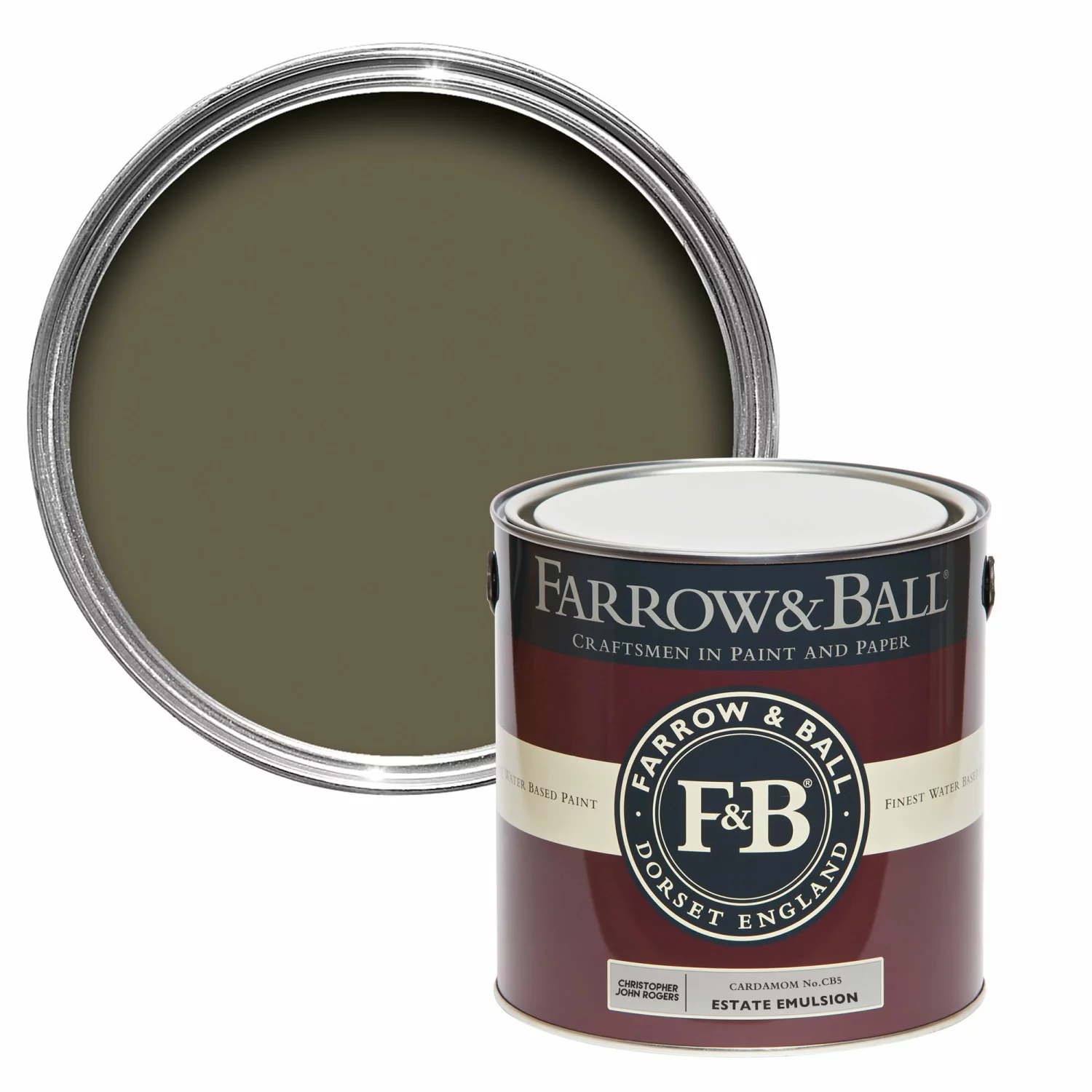 Farrow & Ball Modern Emulsion Cardamon CB5 5 L-image