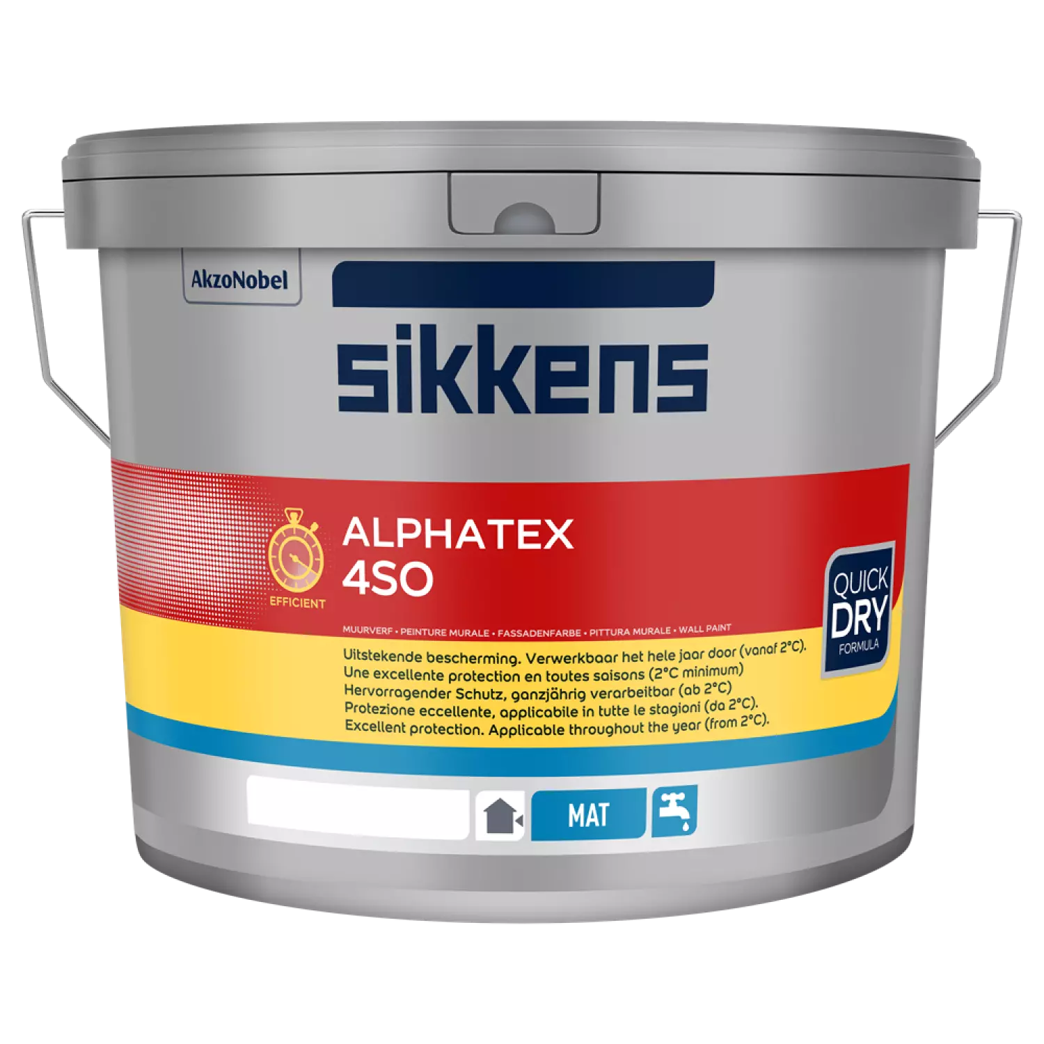 Sikkens Alphatex 4SO Mat buitenmuurverf - op kleur gemengd - 10L-image