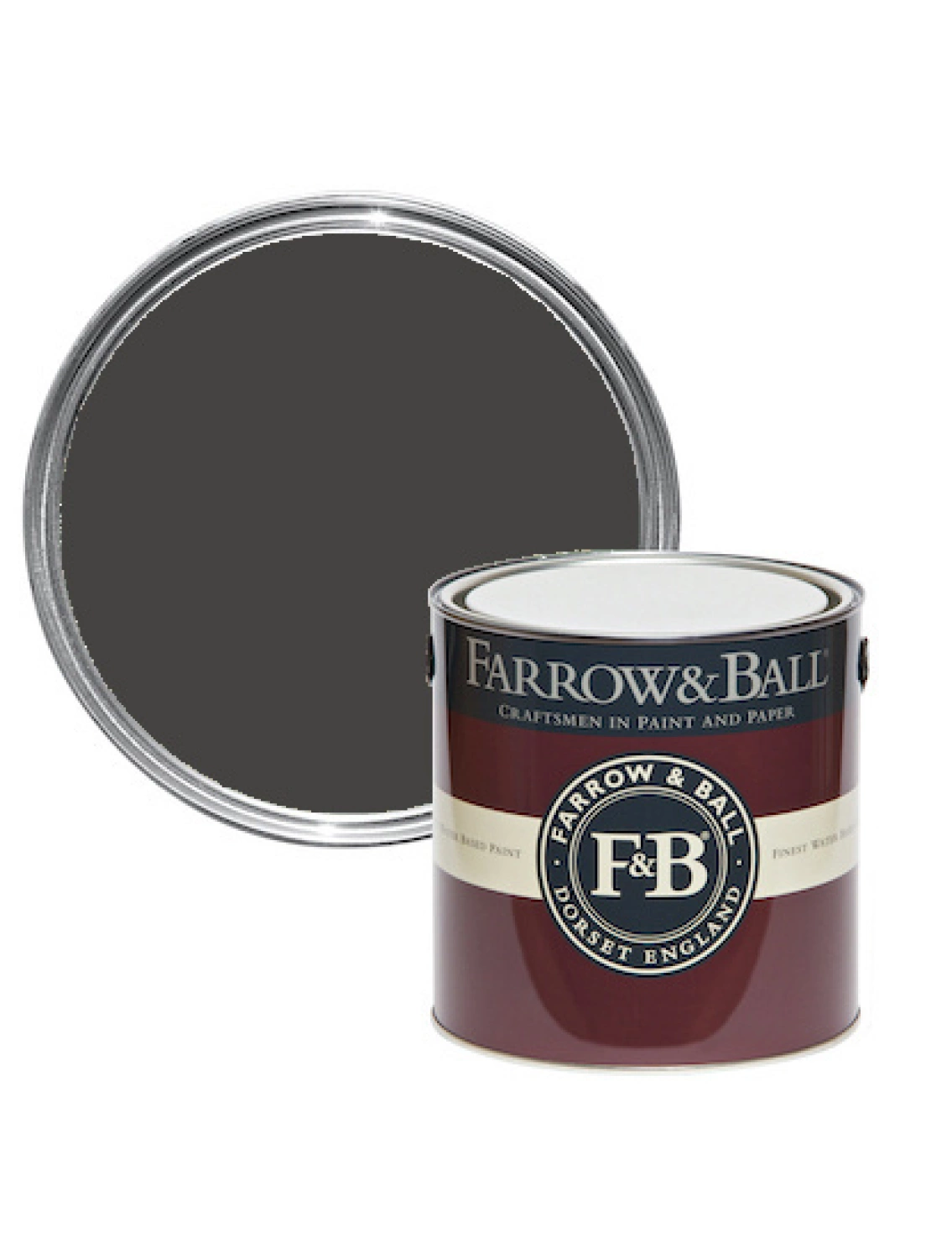 Farrow & Ball Estate Emulsion Grate Black No. 9920 - 2,5L-image