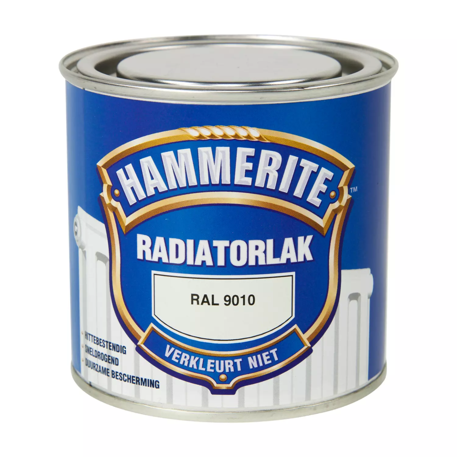 Hammerite Radiatorlak Hoogglans - Zuiver wit - 250ml-image