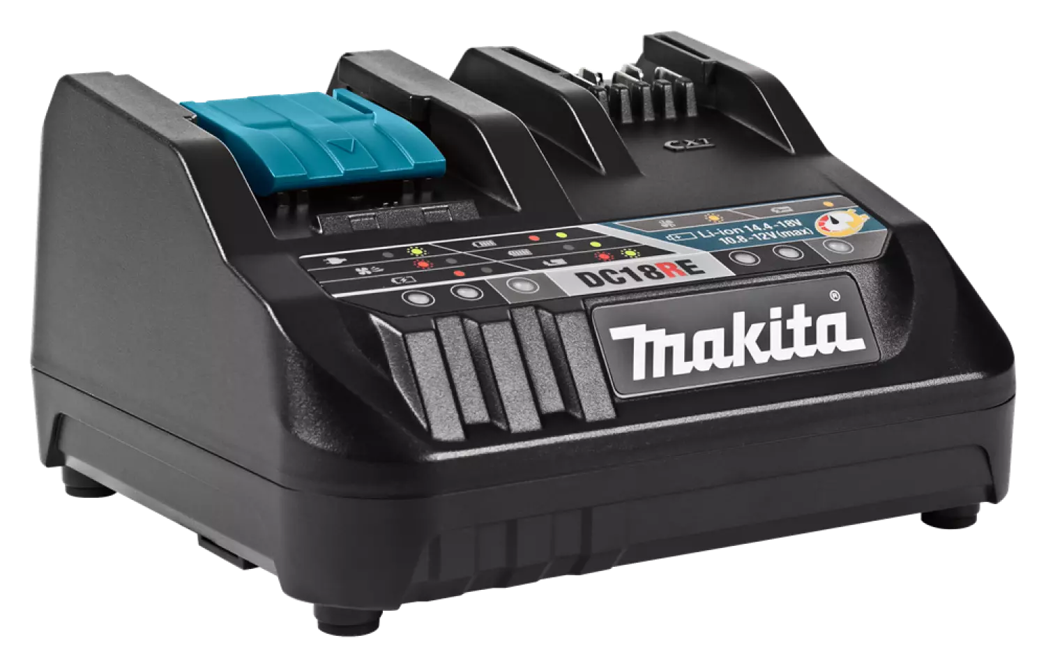 Makita DC18RE 10.8 - 14.4V - 18V Li-Ion Accu oplader met actieve koeling-image