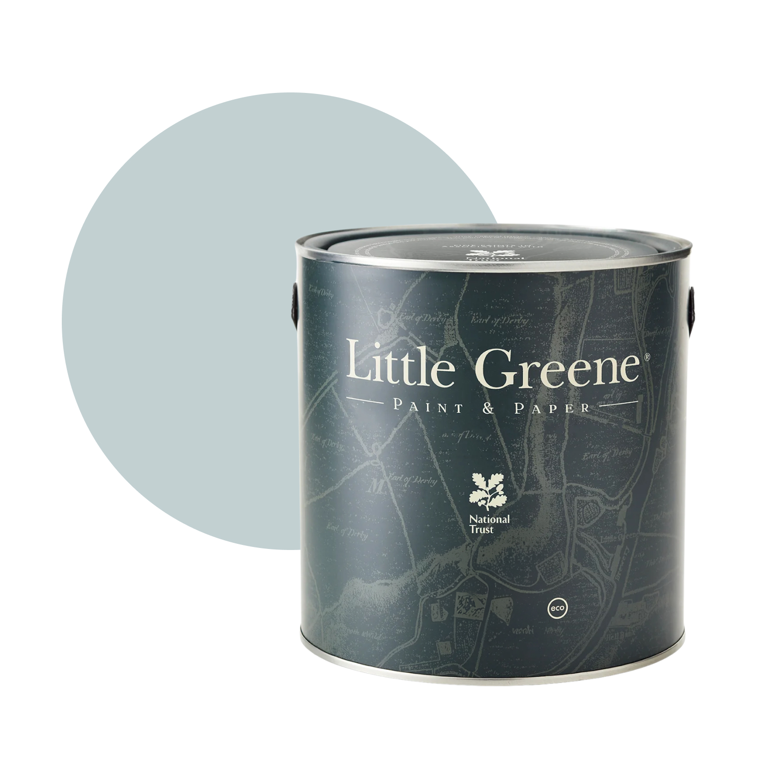 Little Greene Tom's Oil Eggshell - Bone China Blue Faint No. 325 - 2,5L-image