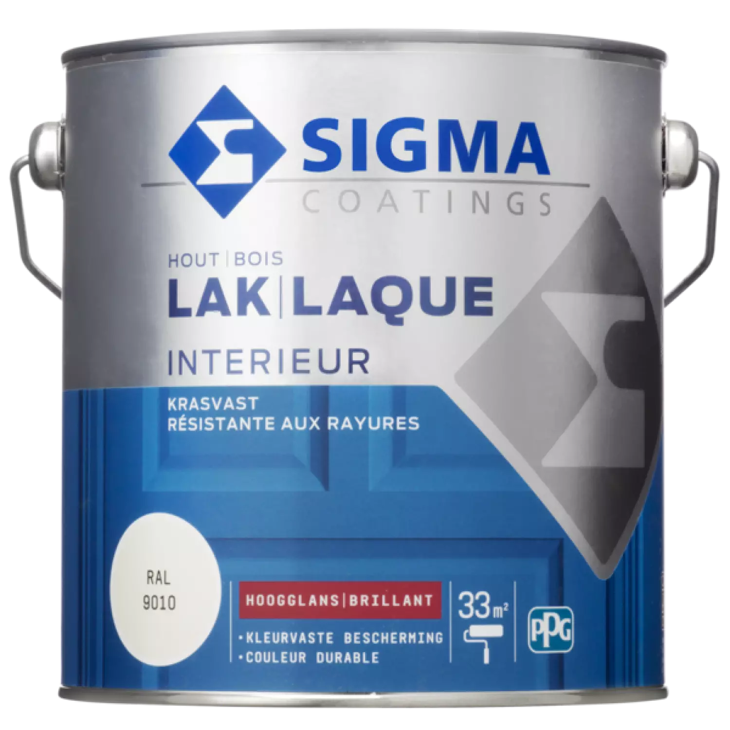 Sigma Houtlak interieur hoogglans - Ral 9010 - 2.5L-image