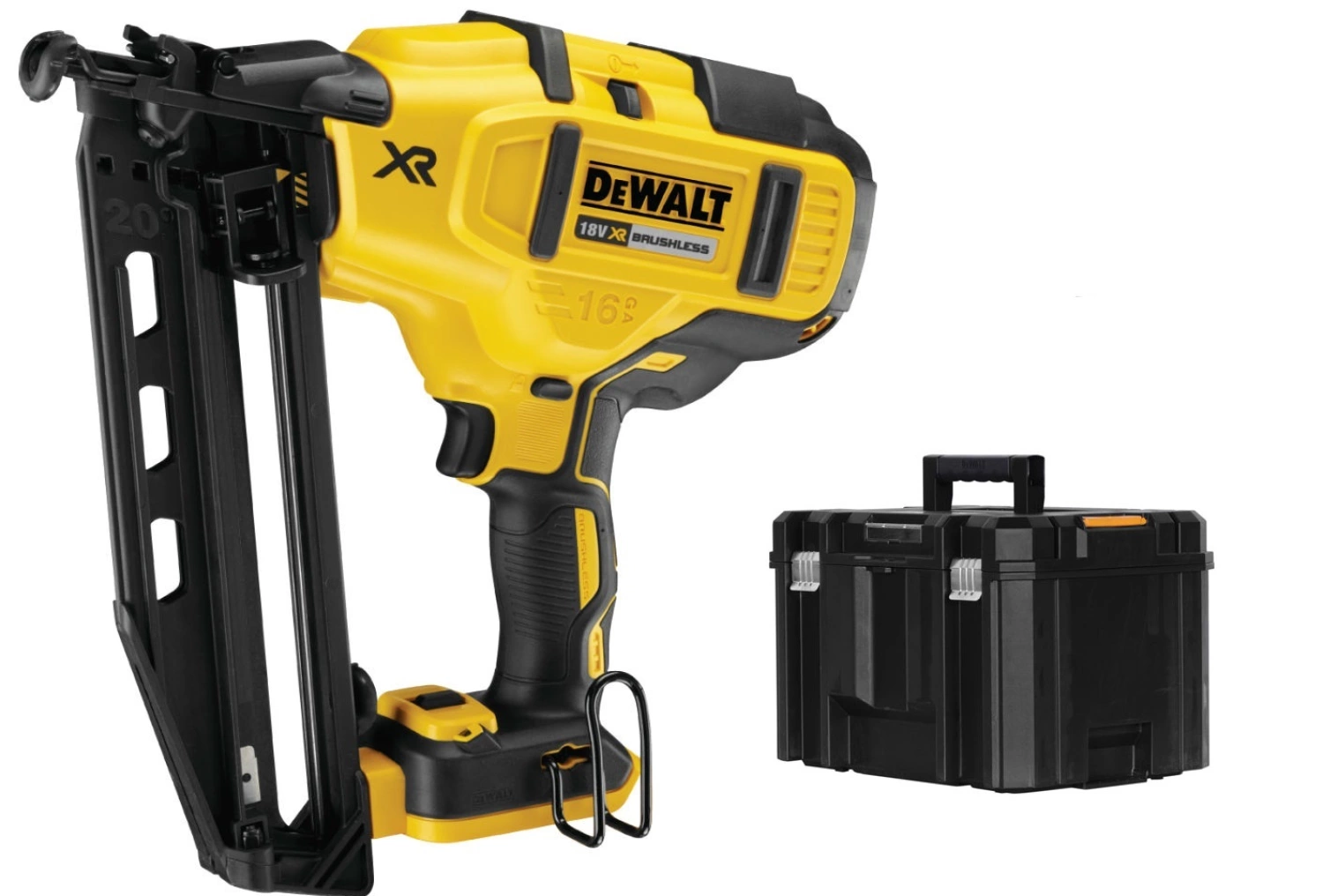 DeWALT DCN660NT-XJ 18V Li-ion XR accu afwerktacker body in TSTAK - 32-63mm - 16 Gauge - koolborstelloos-image