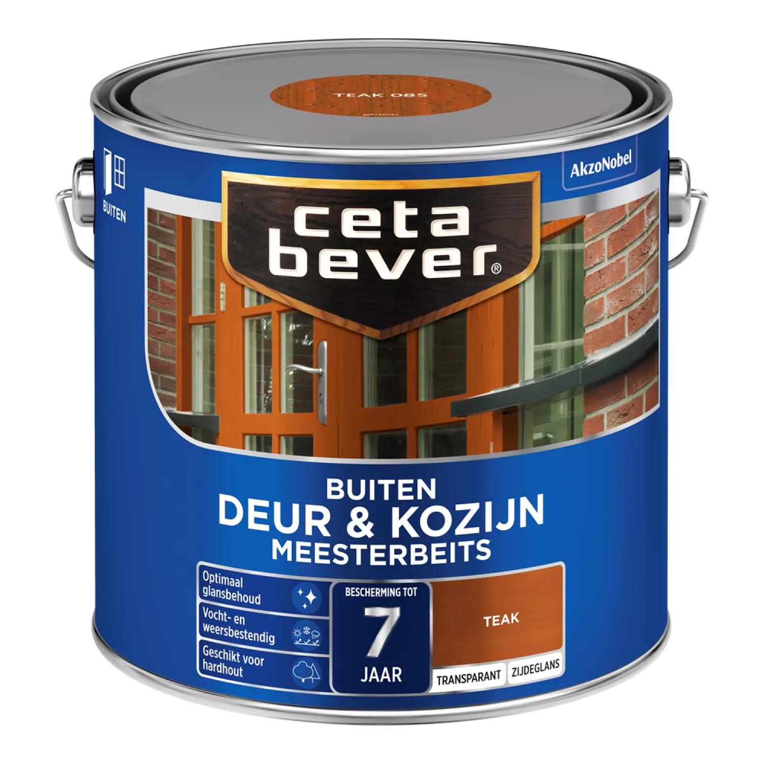 Cetabever Meesterbeits Deur En Kozijn Transparant Zijdeglans - Teak - 2,5L-image