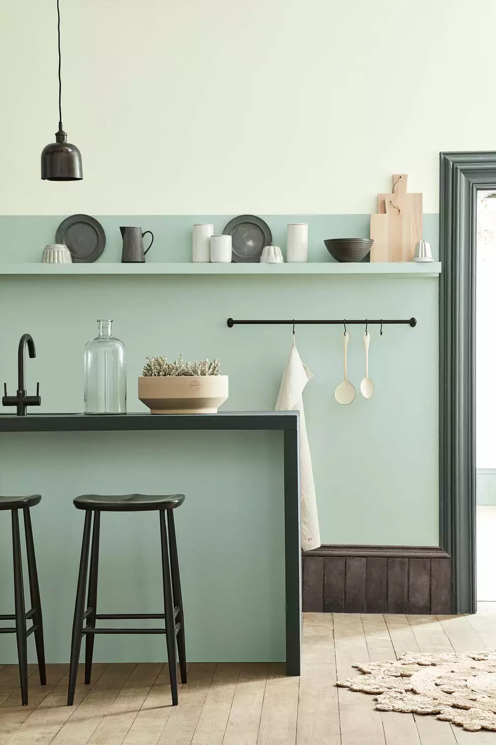 Little Greene Interior Oil Eggshell - Aquamarine Mid No. 284 - 1L-image