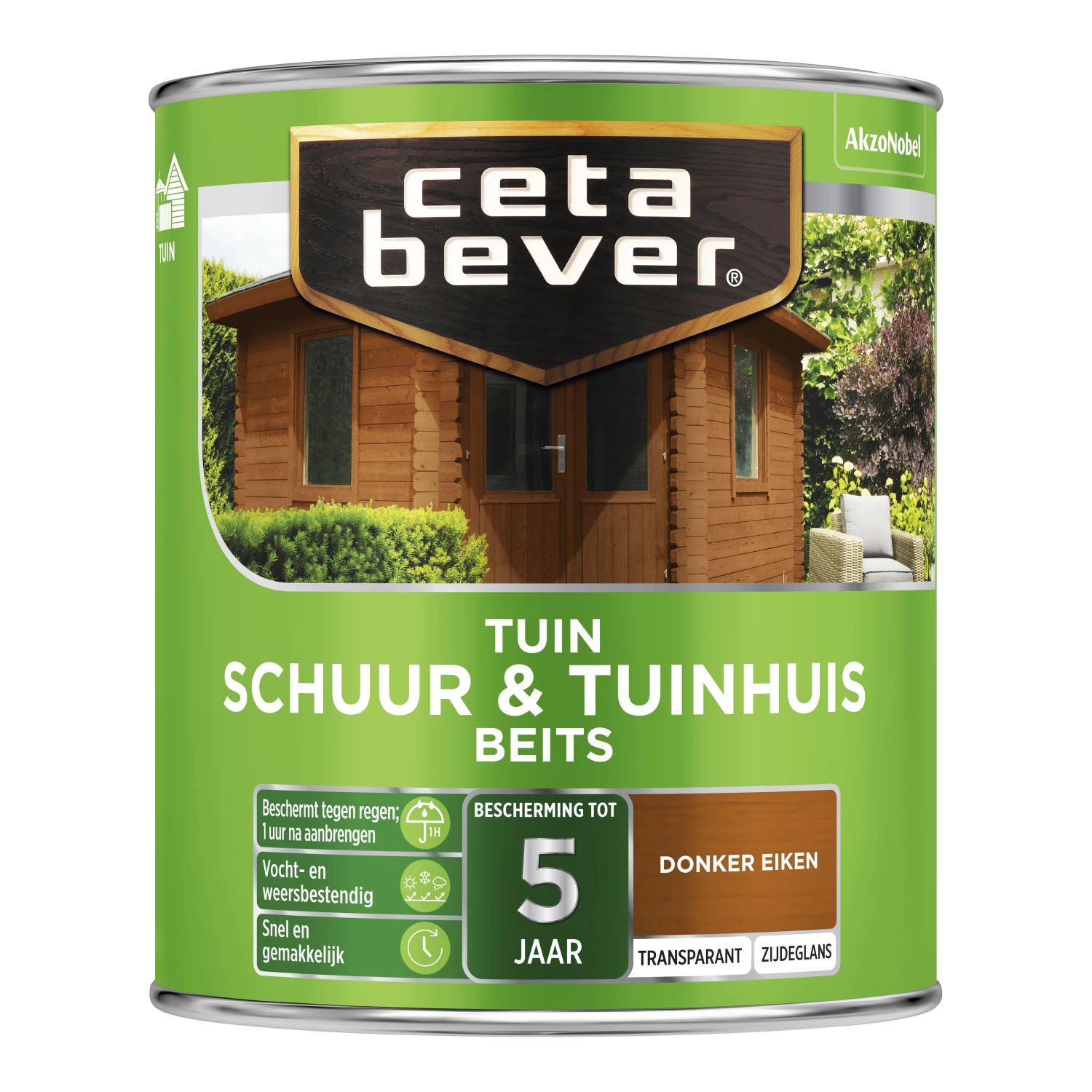 Cetabever Schuur & Tuinhuis Beits Transparant - Donker Eiken - 750ml-image