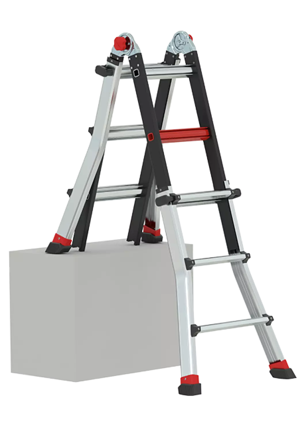 Altrex 503734 Varitrex Tele PRO+ Telescopische vouwladder - max. werkhoogte 4,9m - 4x4 sporten-image