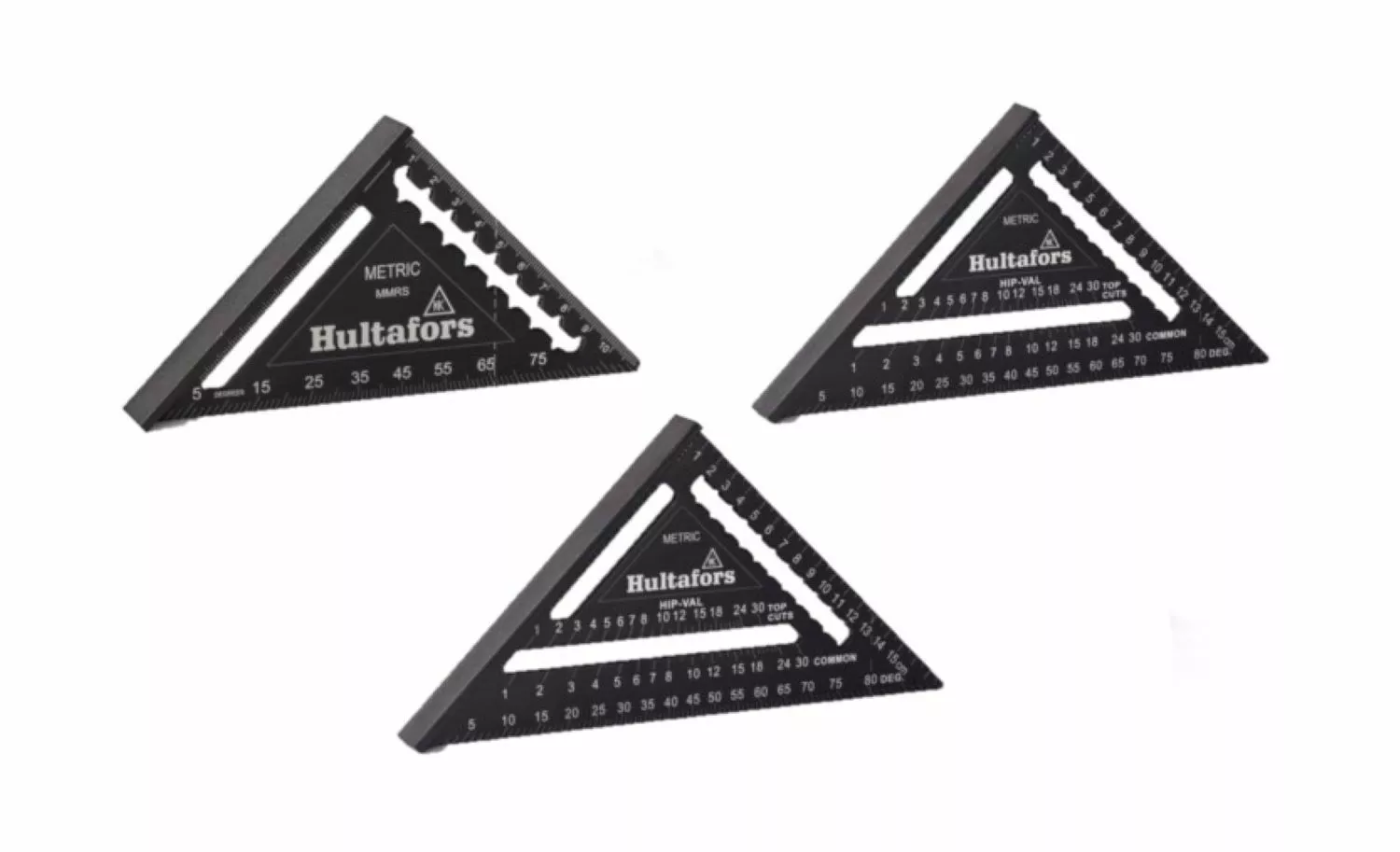 Hultafors Metric Rafter Square Meetdriehoek Set - 11 / 18 / 30 cm-image
