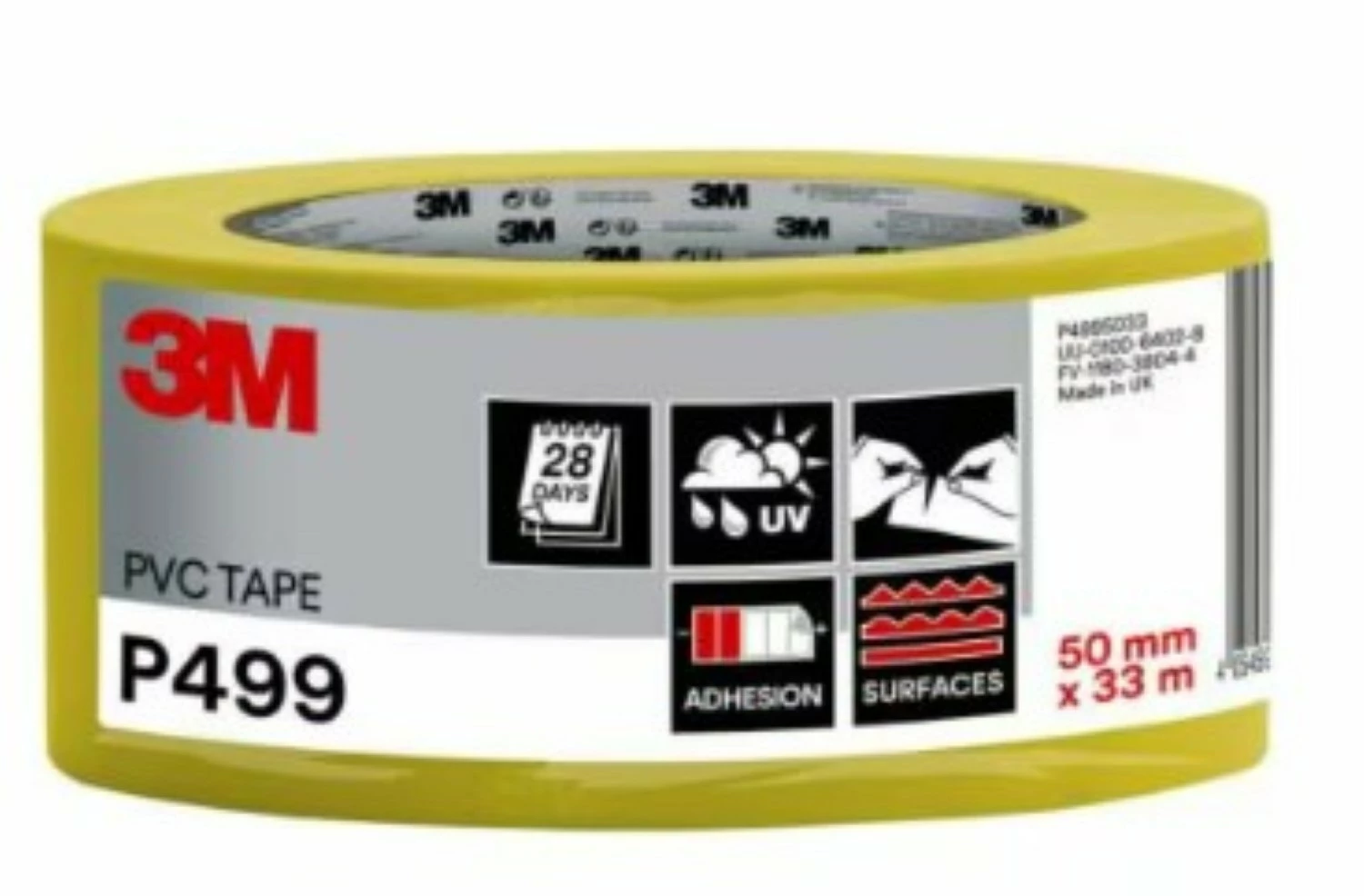 3M P4995033 Stuclopertape PVC - 50mm x 33m-image