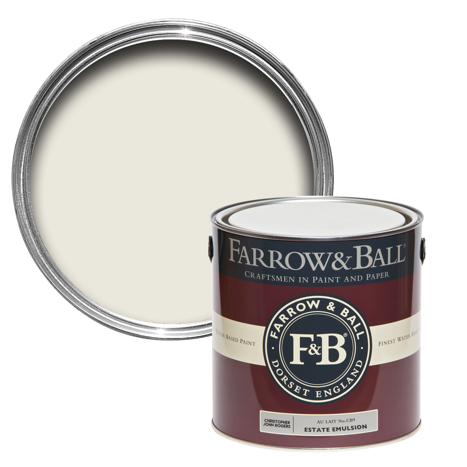 Farrow & Ball Dead flat Au Lait CB9 5L-image