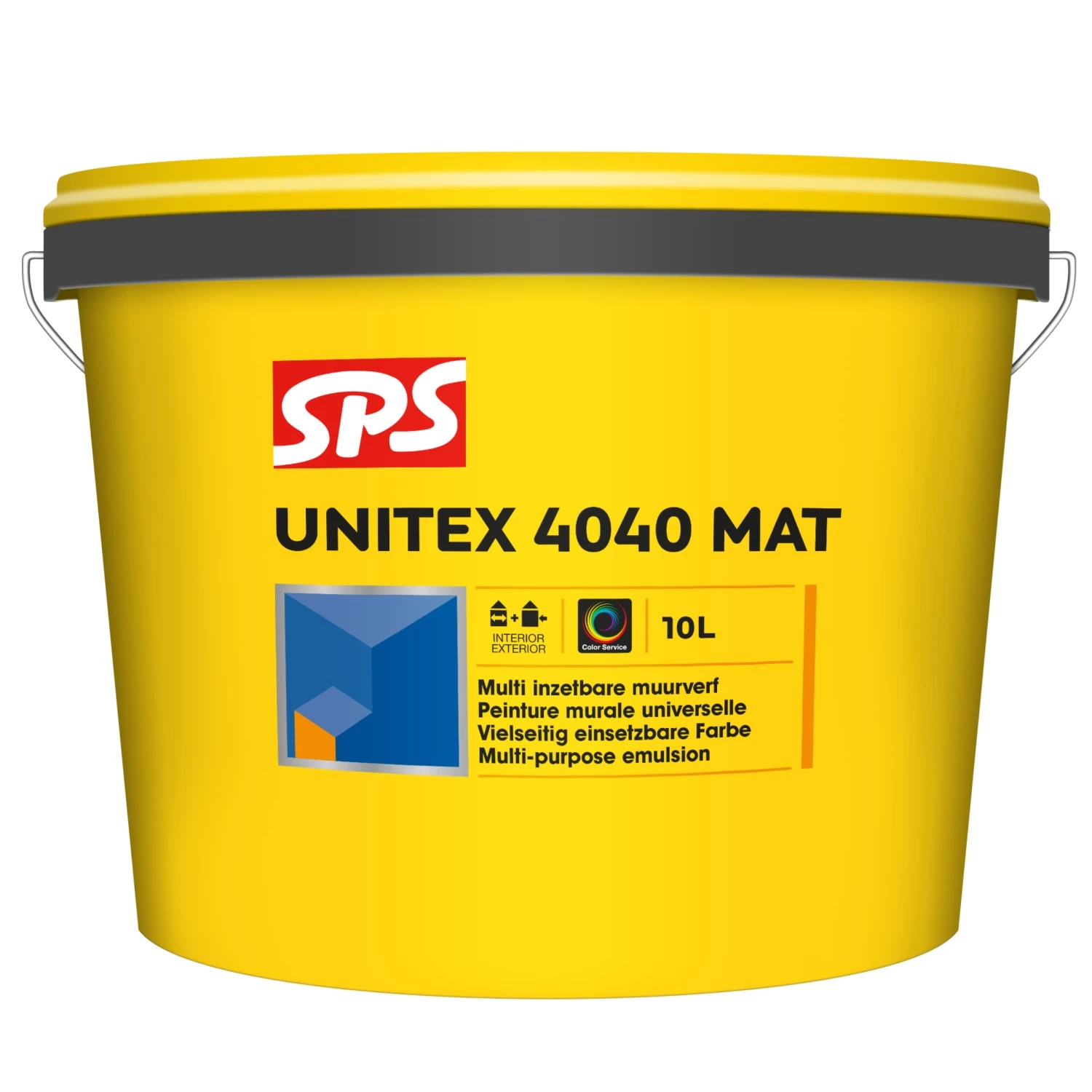 SPS Unitex 4040 Mat Muurverf - 100% Wit - 10L-image