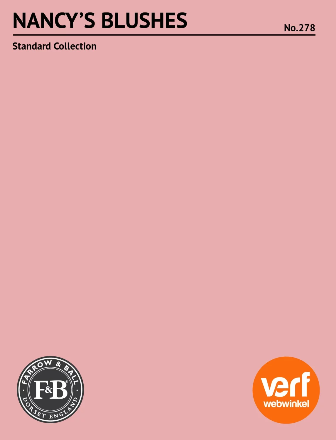 Farrow & Ball Dead flat Nancy's Blushes No.278 - 0,75L-image