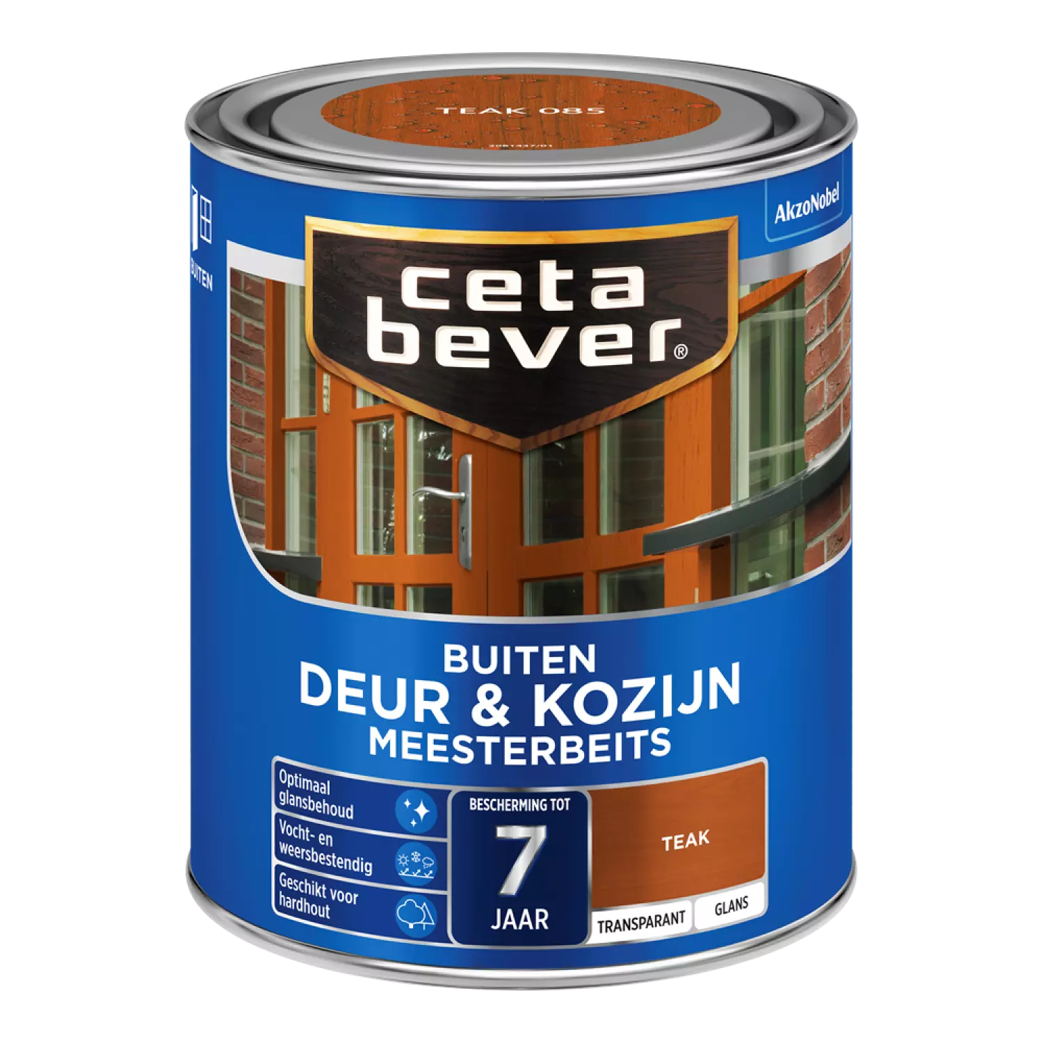 Cetabever 5288496 Meesterbeits Deur En Kozijn Transparant Glans - Teak - 750ml-image