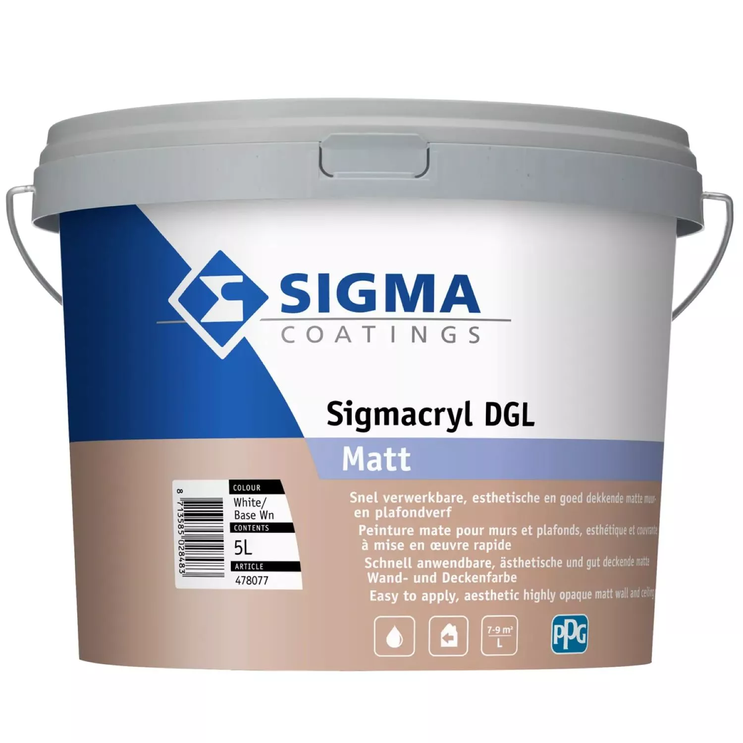 Sigmacryl DGL Matt - op kleur gemengd - 5L-image