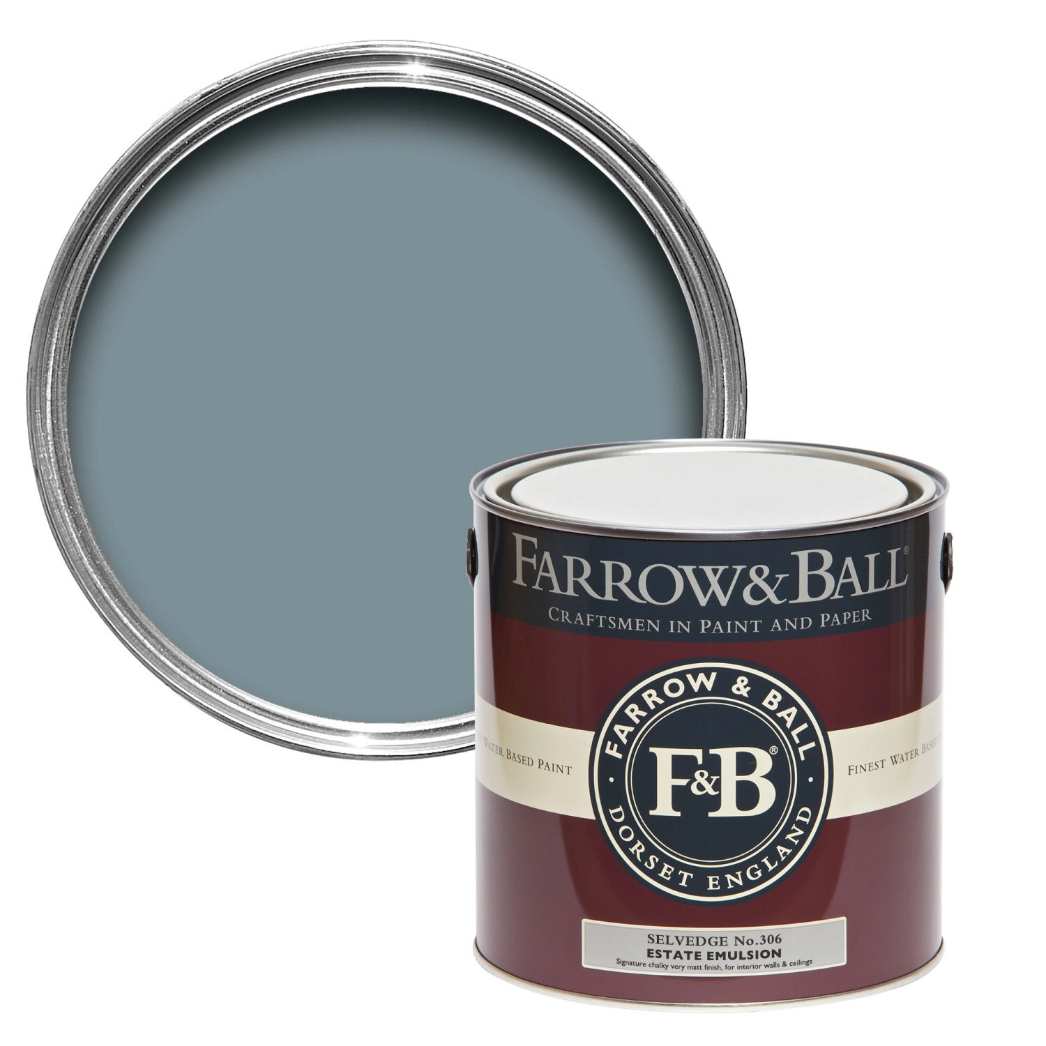 Farrow & Ball Estate Emulsion Selvedge No. 306 - 5L-image