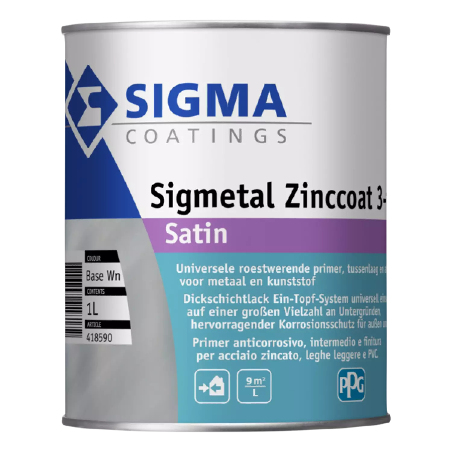 Sigma Sigmetal Zinccoat 3 In 1 Satin-image