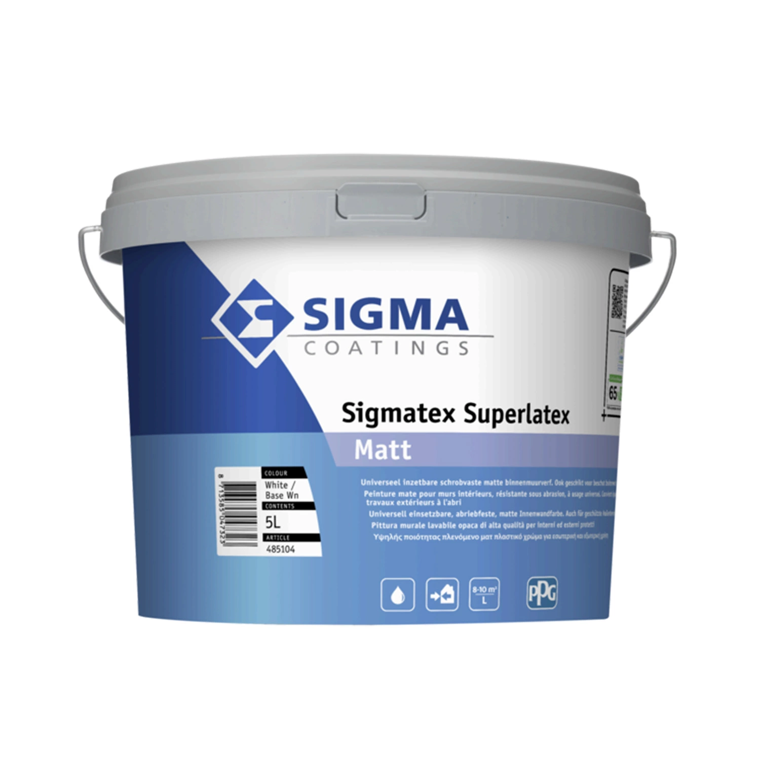 Sigma Sigmatex Superlatex Matt - op kleur gemengd - 5L - muurverf