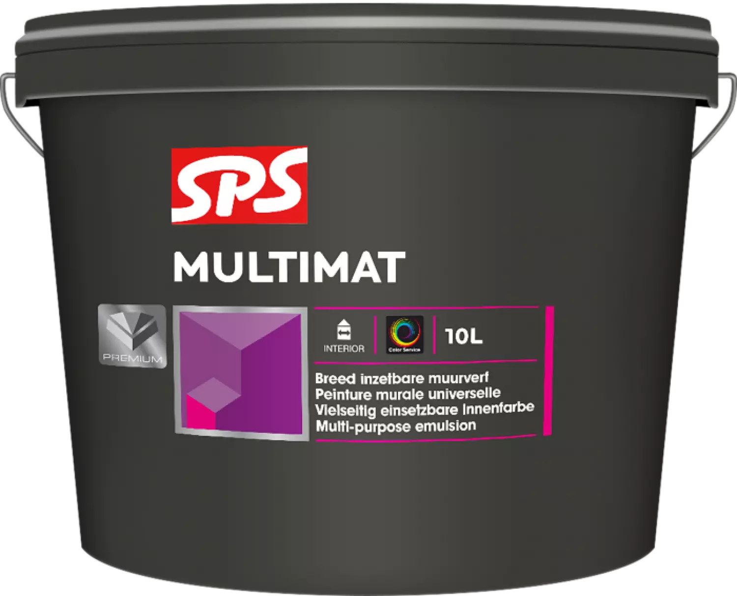 SPS Multimat Muurverf - RAL 9010 - 10L-image