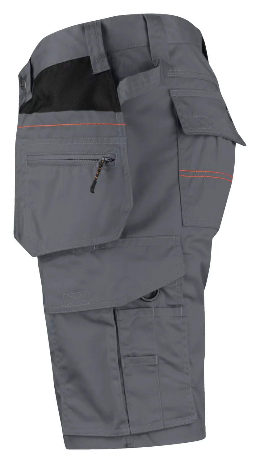 Jobman 2722 Werkbroek kort Holsterpocket - Maat 52 - Grijs/Zwart-image