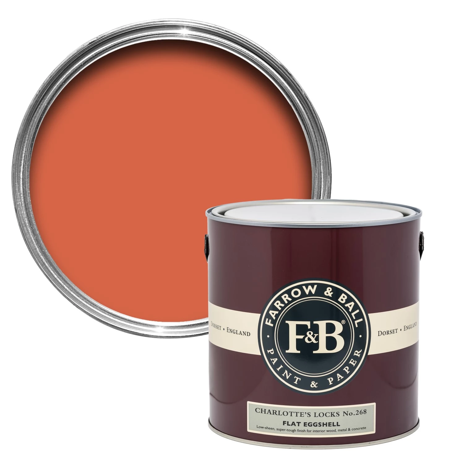 Farrow & Ball Flat Eggshell Charlotte Locks No.268 - 5L-image