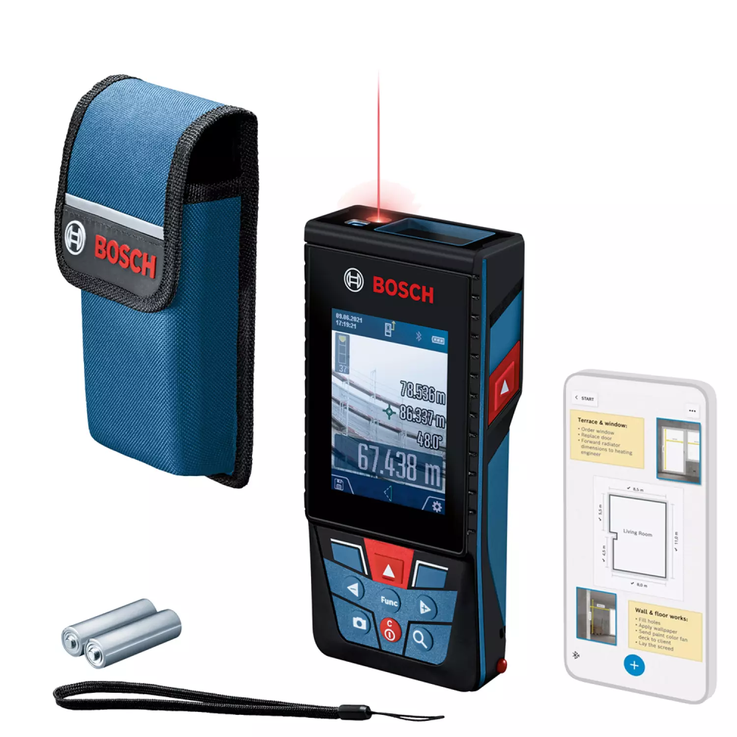 Bosch GLM 150-27 C Afstandsmeter in tas - 150m
