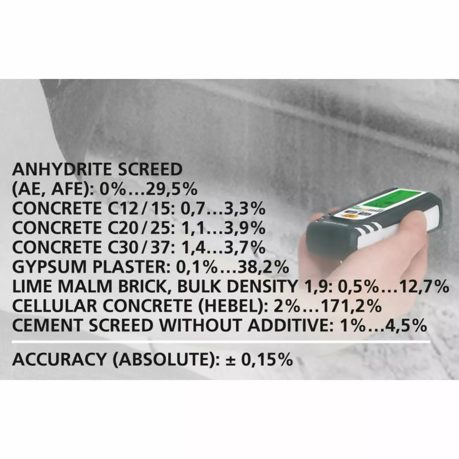 Laserliner DampMaster Compact Plus Vochtigheidsmeter met bluetooth-image