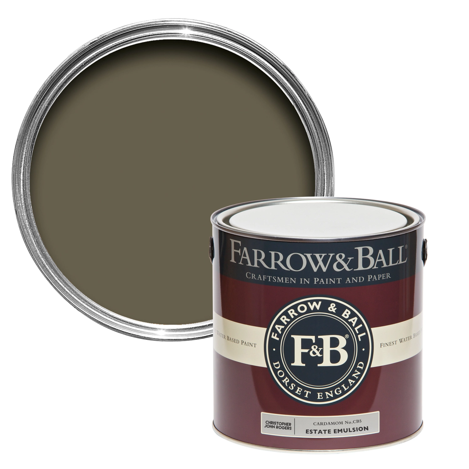 Farrow & Ball Modern Eggshell Cardamon CB5 0,75 L-image