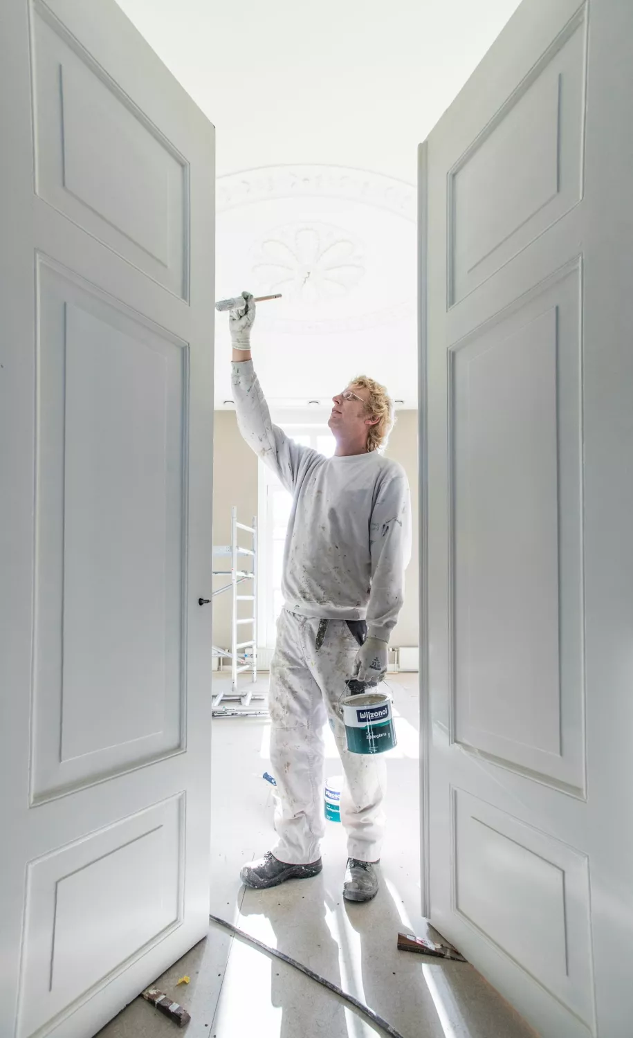 Wijzonol Aqua Zijdeglans Lak - op kleur gemengd - 1L-image