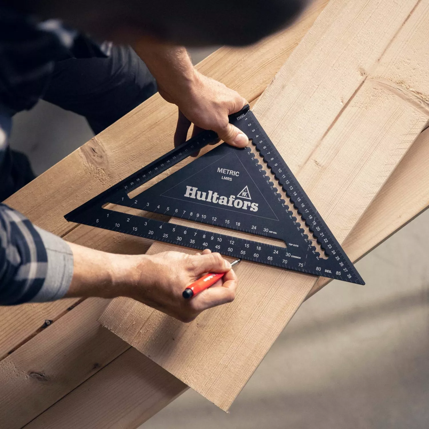 Hultafors LMRS Metric Rafter Square Meetdriehoek - 30 cm-image