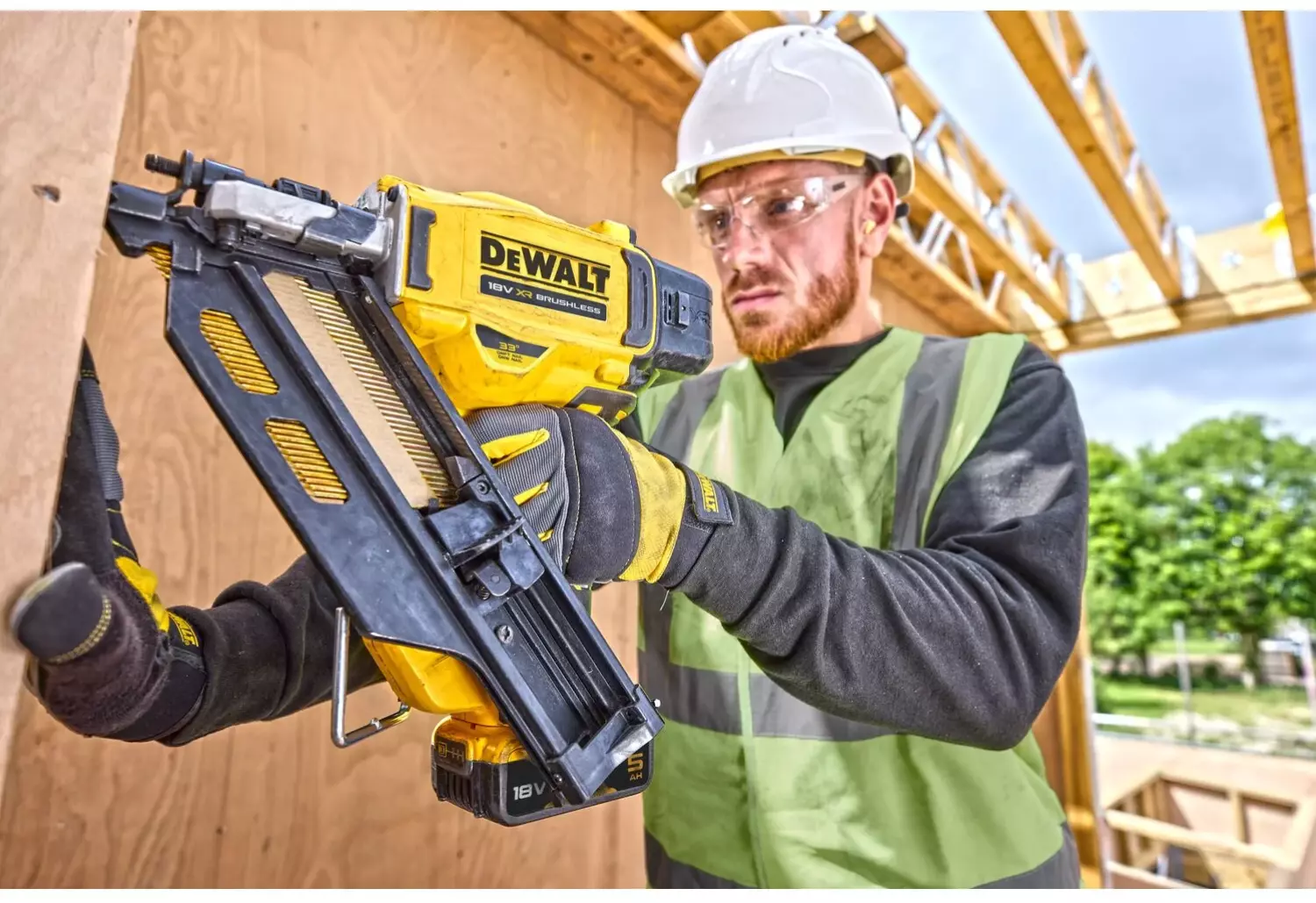 DeWALT DCN930N-XJ 18V Li-ion XR accu constructie tacker body - Enkelschot & bumpfire - 50-90mm - koolborstelloos-image