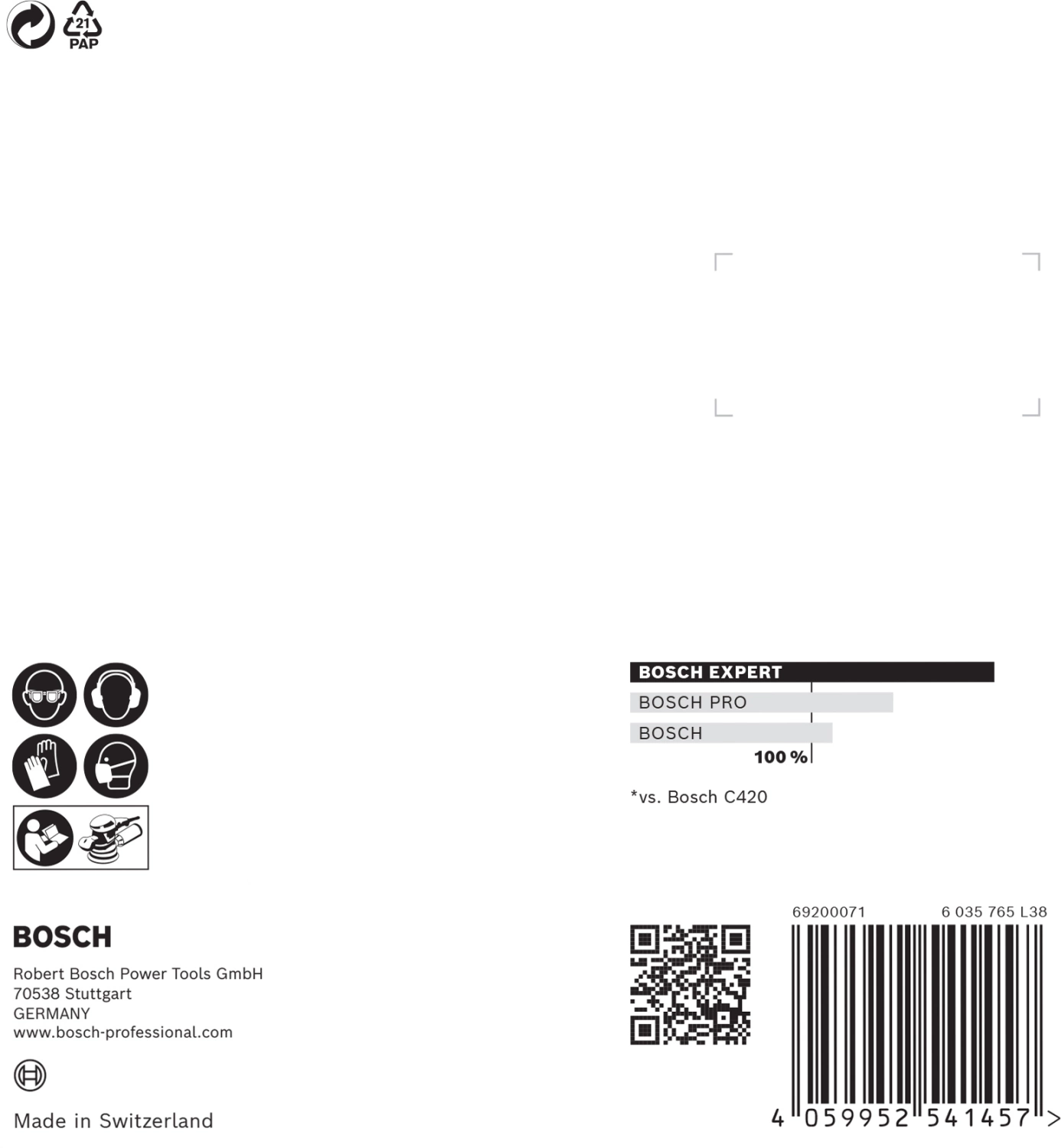 Bosch 2608900807 EXPERT Schuurvel C470 Best for Wood and Paint - 125mm - K120 - 8 gaten - 5st-image