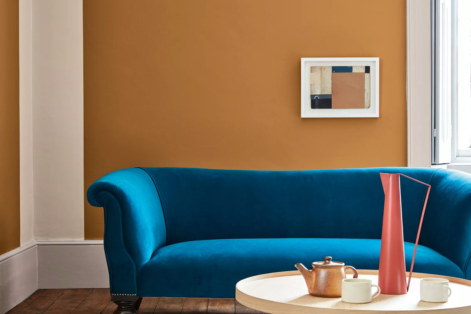 Little Greene Intelligent Matt Emulsion - Middle Buff No. 122 - 1L-image