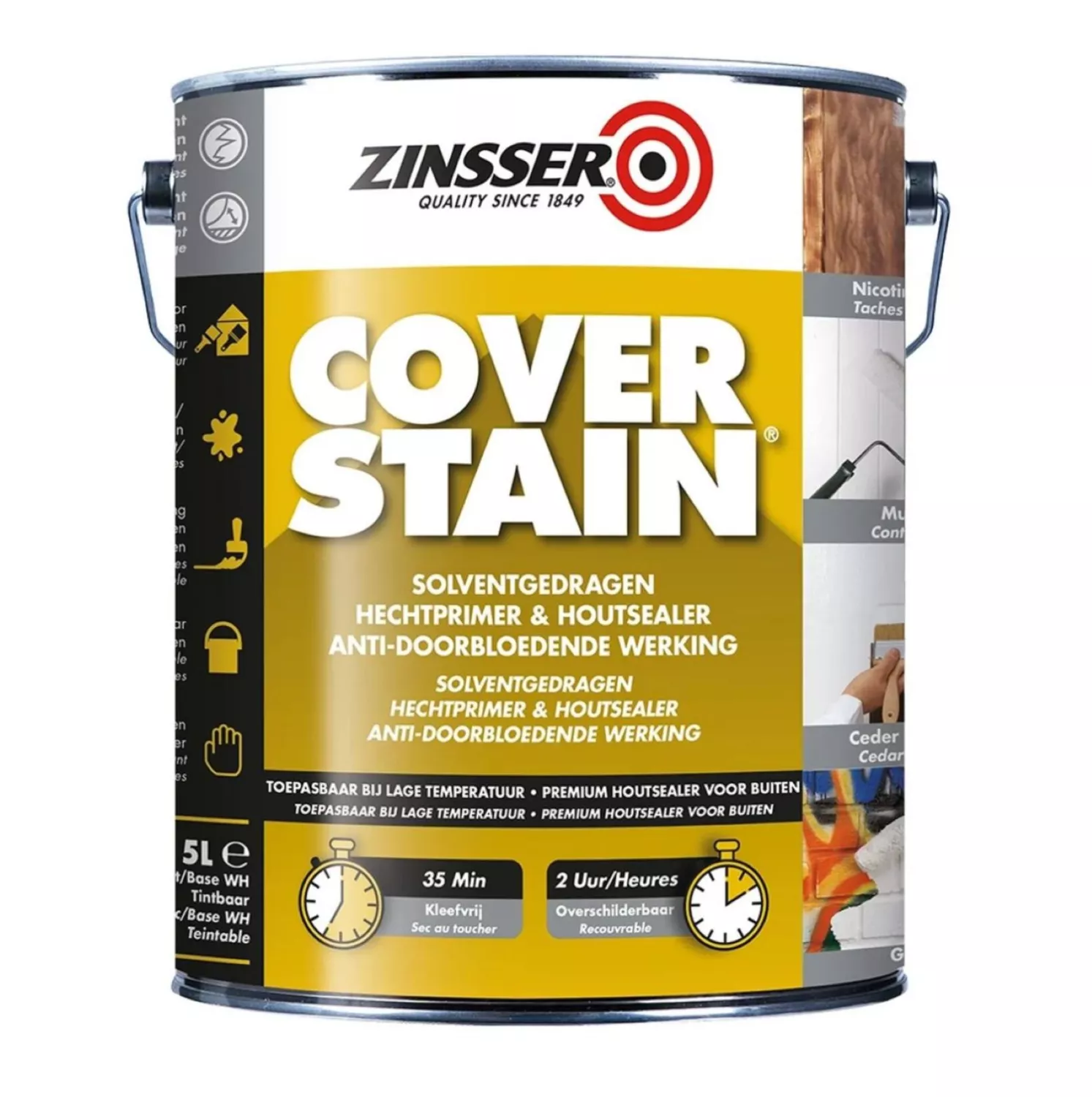 Zinsser Coverstain - Zwart - 5L-image