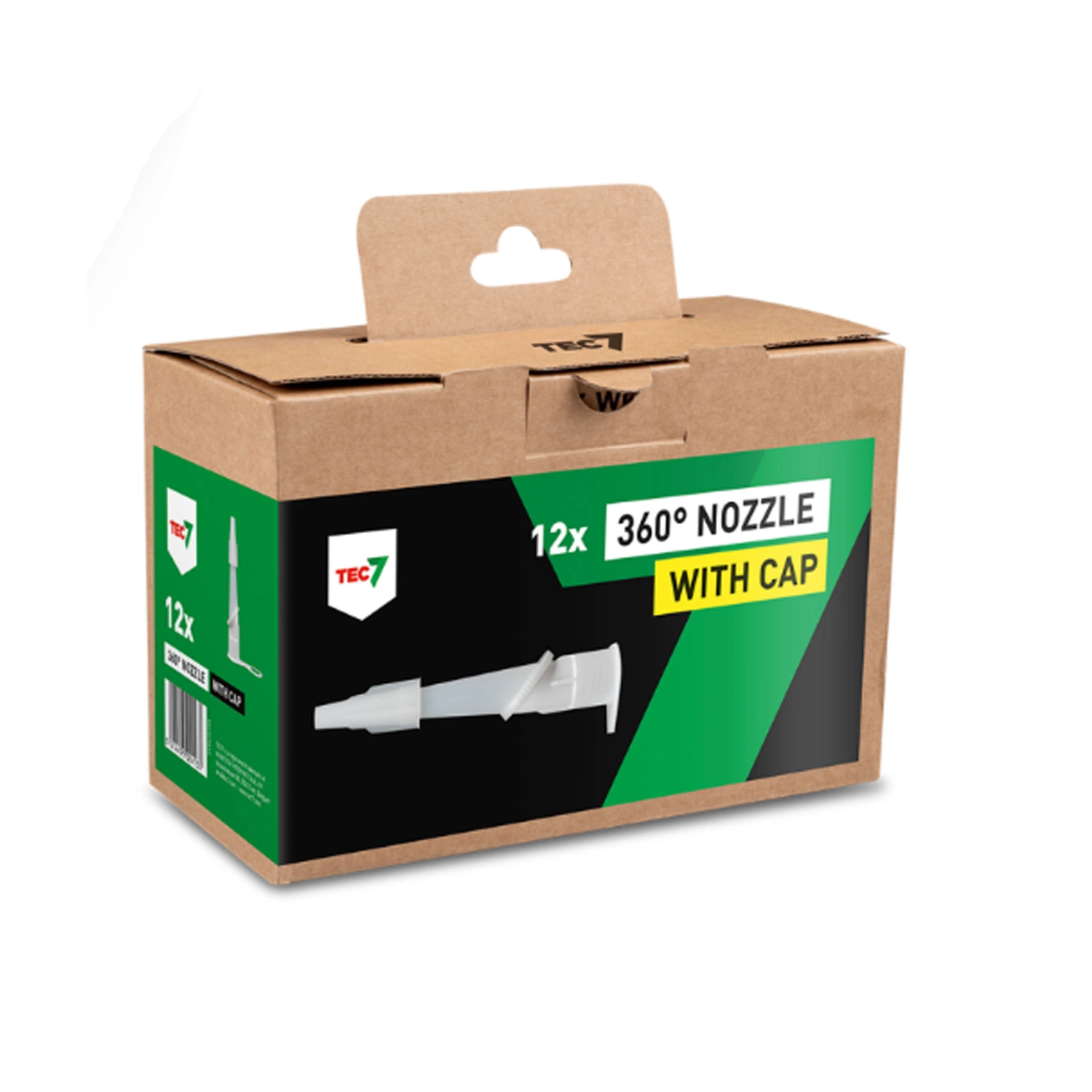 TEC7 599425290 Spuitmond voor kitkoker - 360° met afsluitdop - 12 stuks-image