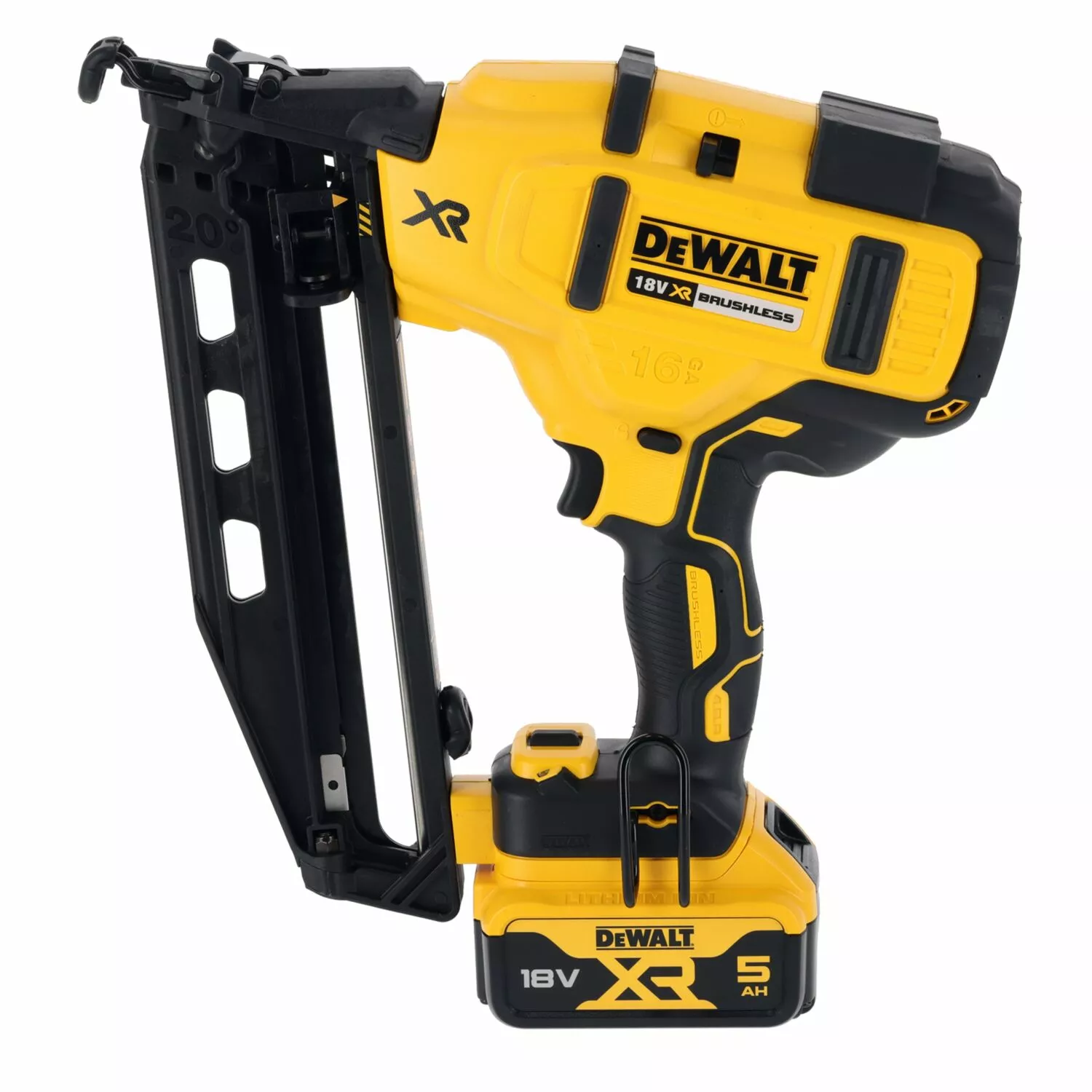 DeWALT DCN660N-XJ 18V Li-ion XR accu afwerktacker body - 32-63mm - 16 Gauge - koolborstelloos-image