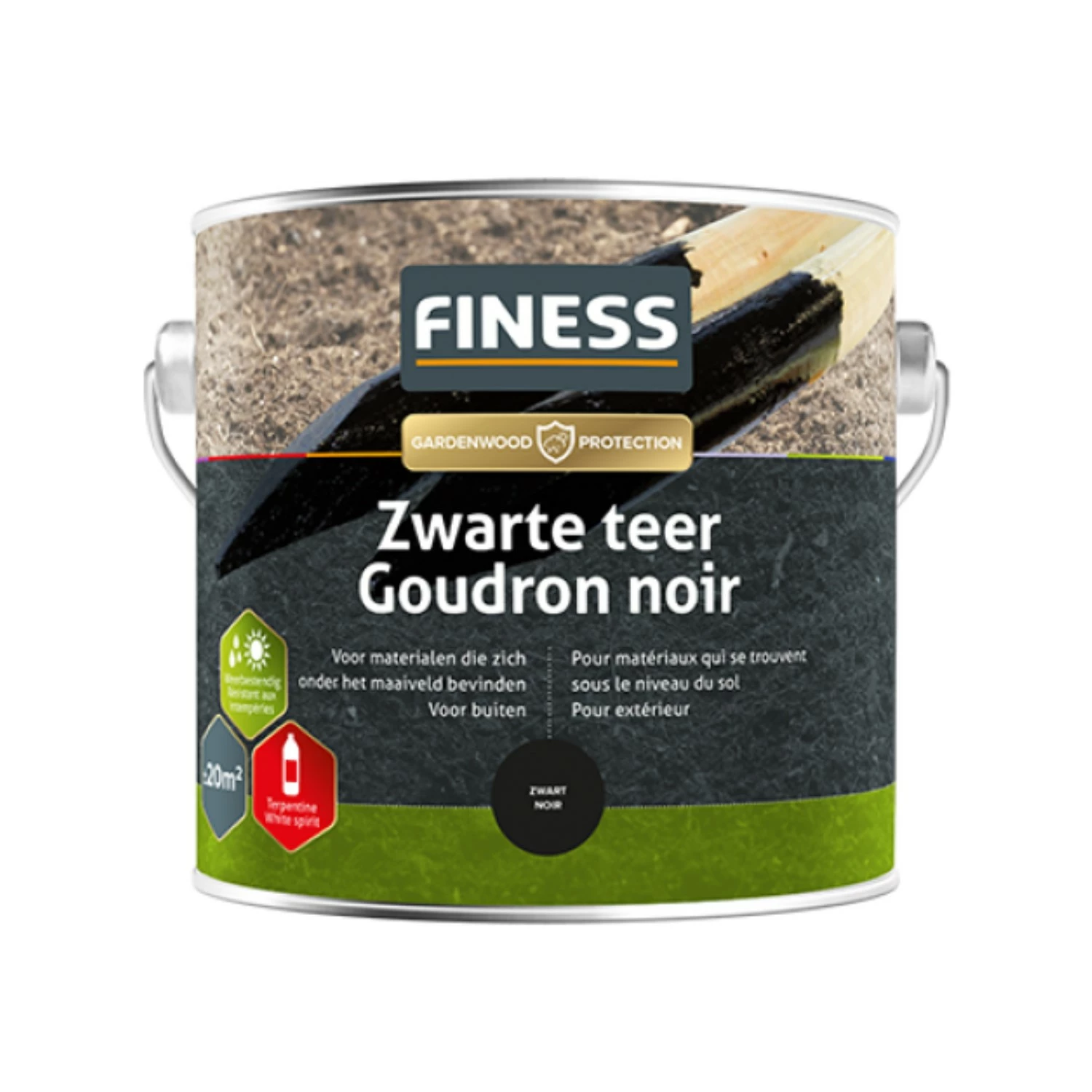 Finess Teer - Zwart - 2,5L-image