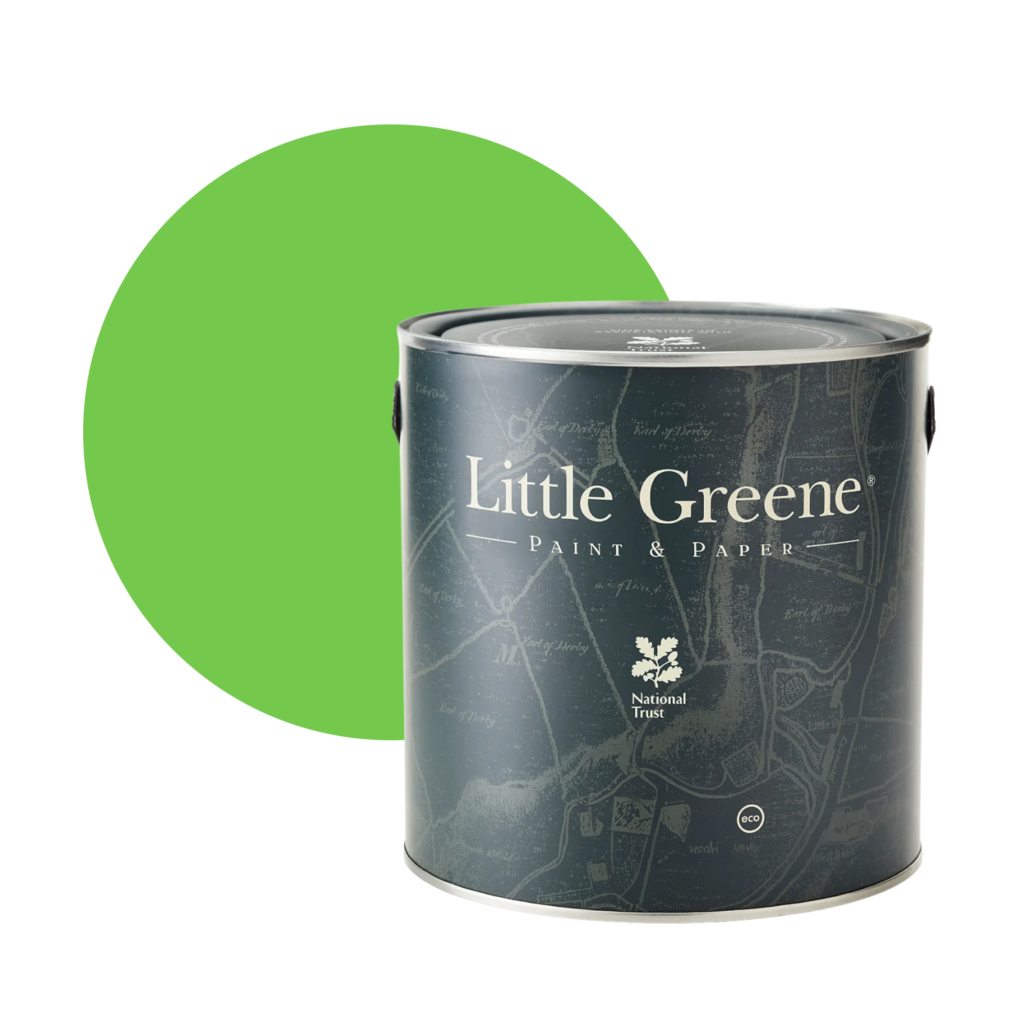 Little Greene Absolute Matt Emulsion - Phthalo Green No. 199 - 5L-image