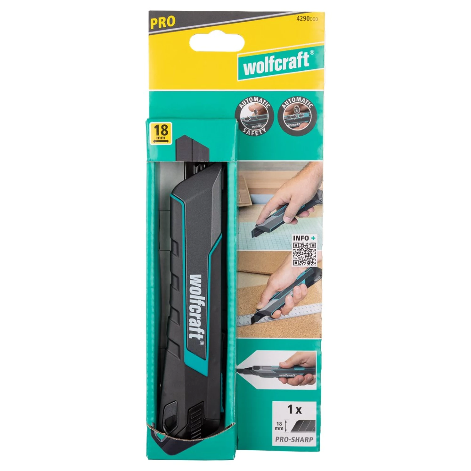 Wolfcraft 4290000 PRO SAFETY Afbreekmes - 18mm