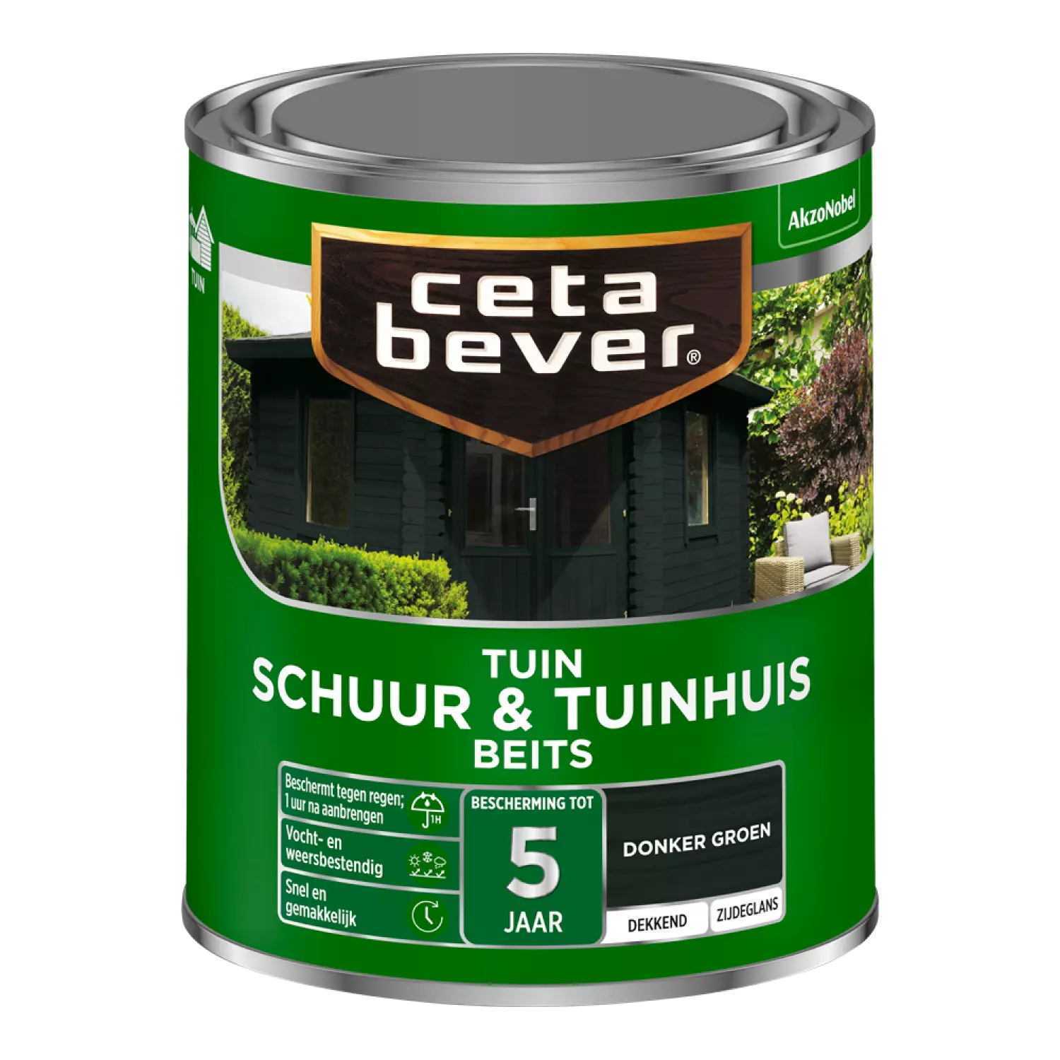 Cetabever Schuur & Tuinhuis Beits Dekkend - Donkergroen - 0,75L-image