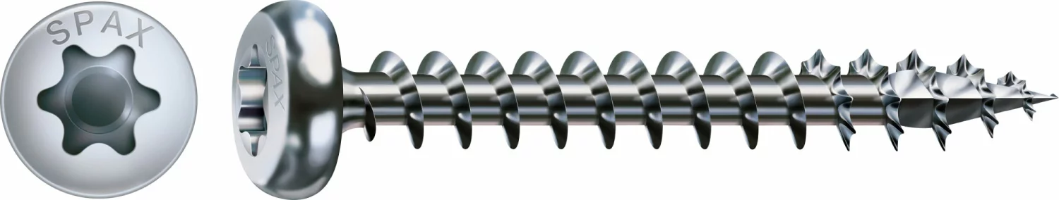 SPAX Universele schroeven cilinderkop - voldraad - T20 - 4.0x25 mm (200st)-image