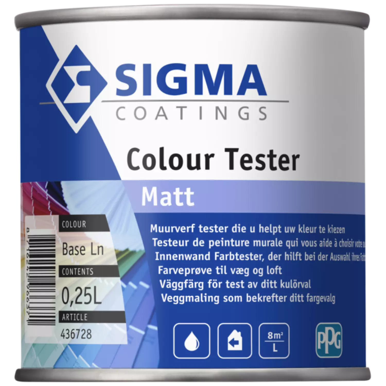 Sigma Colour tester matt - op kleur gemengd - 0,25L-image