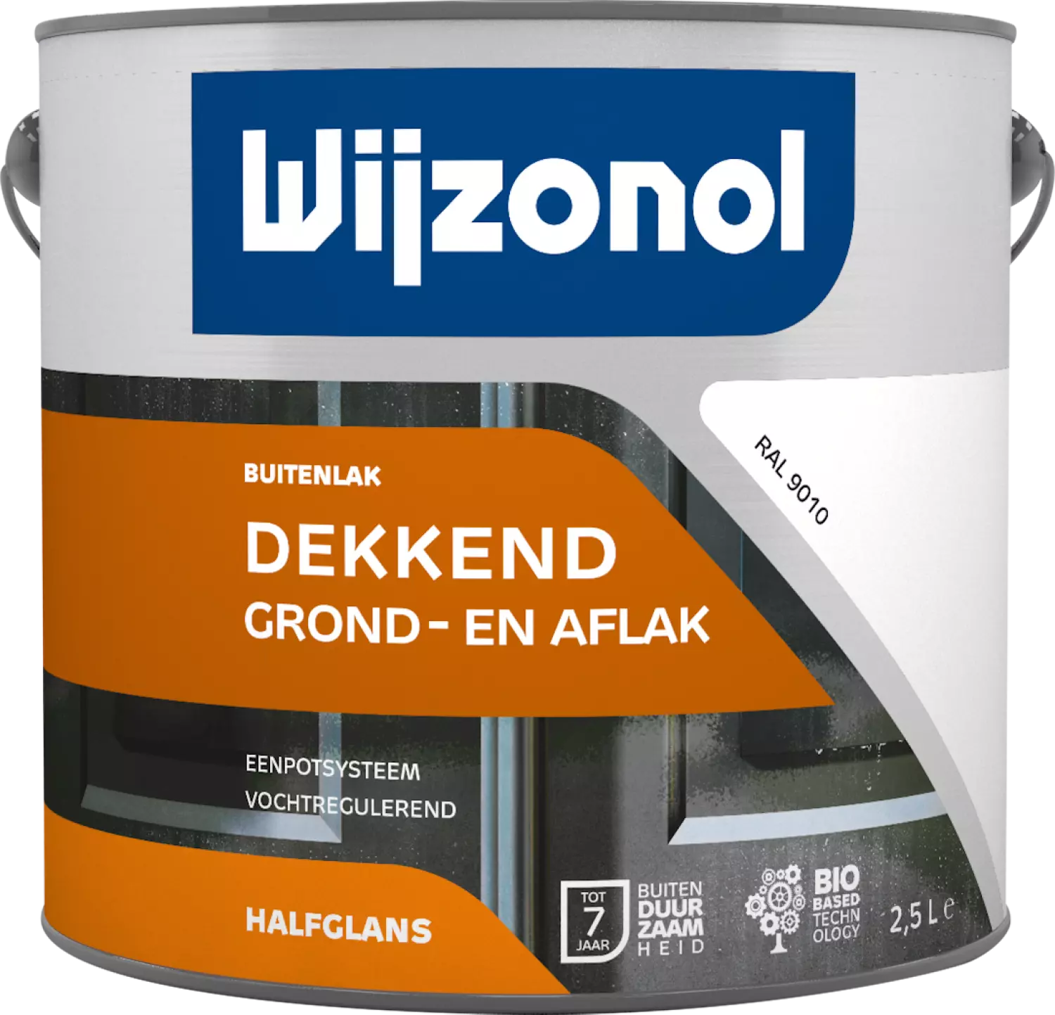 Wijzonol Grond- en aflak in één - RAL 9010 - 2,5L-image