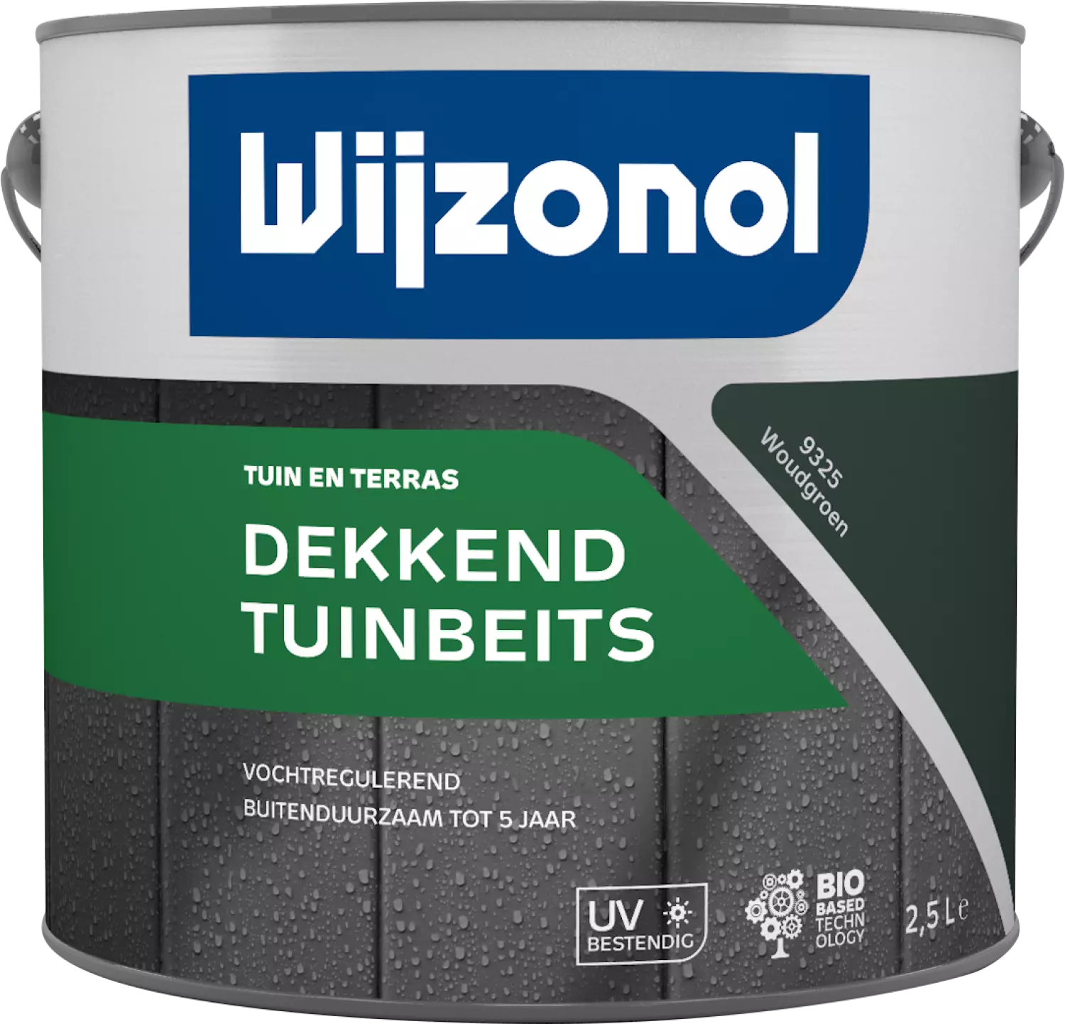 Wijzonol Dekkend Tuinbeits - 9325 Woudgroen - 2,5L-image