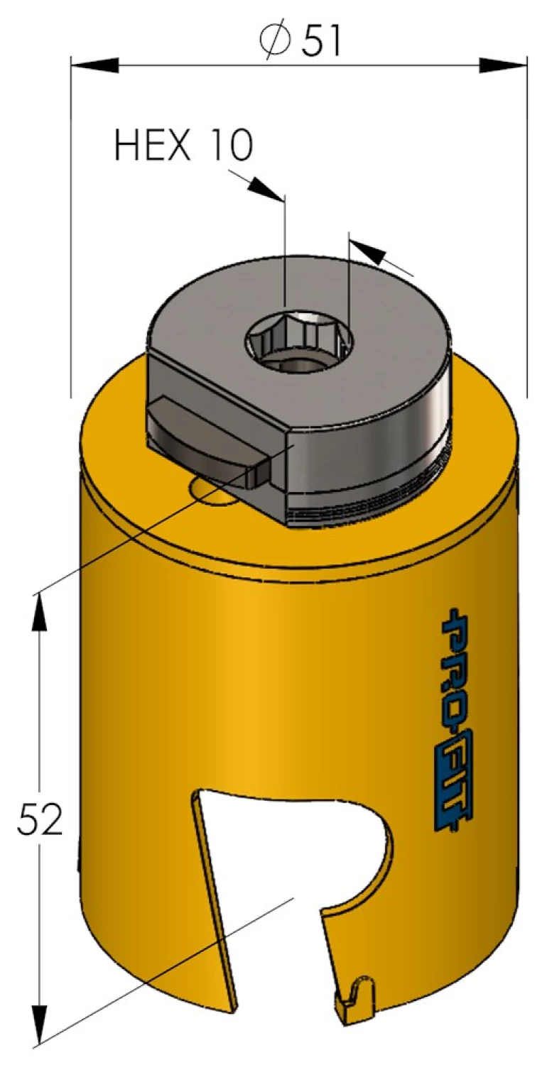ProFit 09081051 Multi Purpose Gatzaag incl. adapter - 51mm-image
