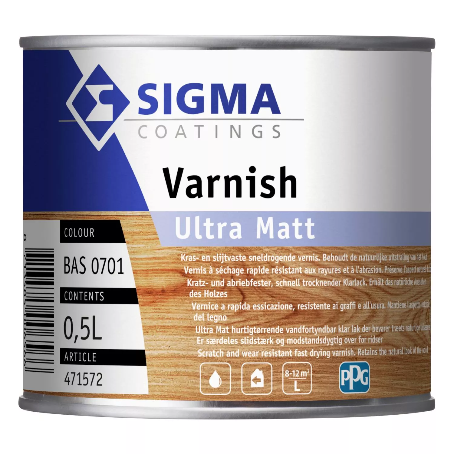 Sigma Varnish Ultra Matt - op kleur gemengd -0,5L-image