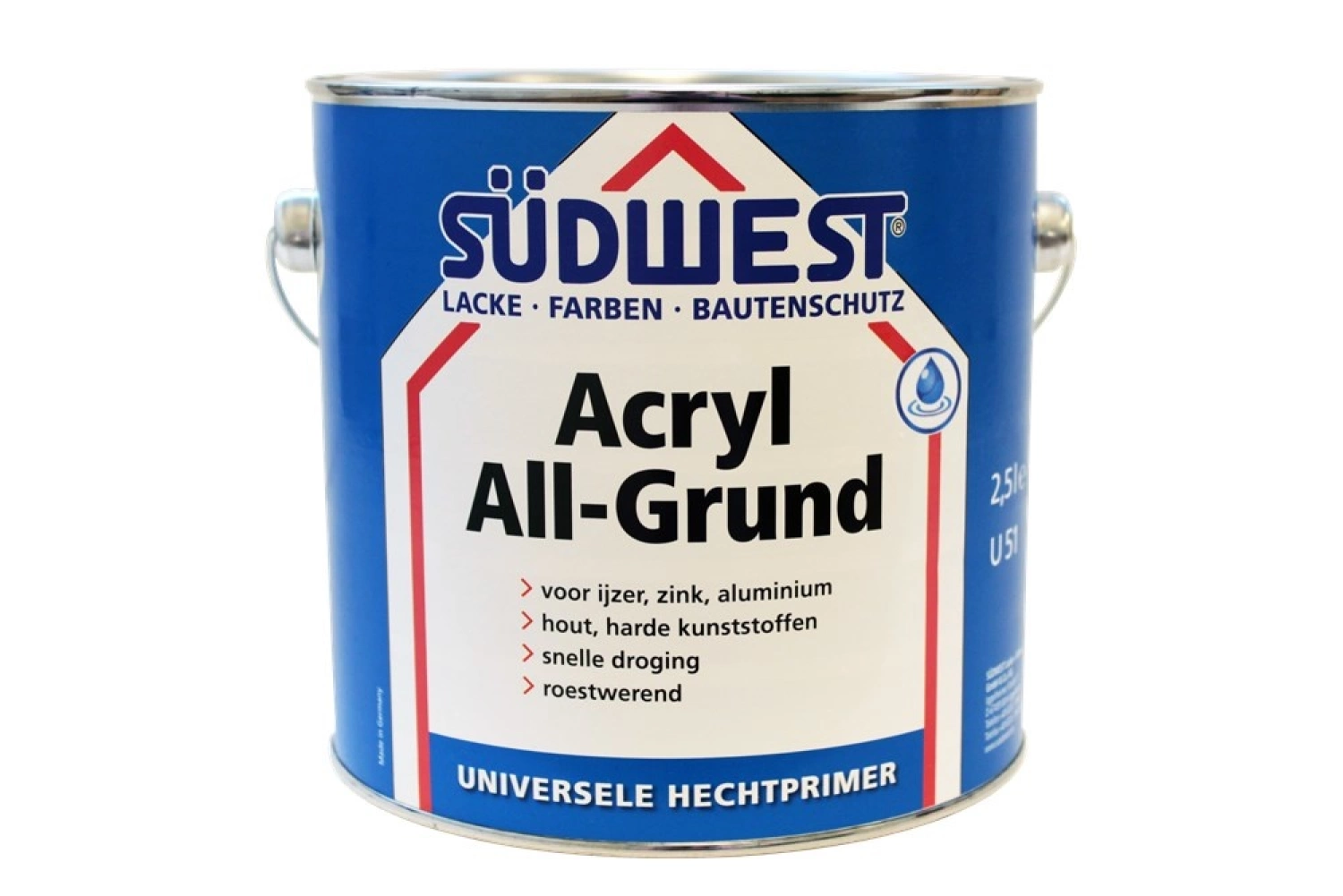 Südwest Acryl Allgrund U51 - Ral 7001 grijs - 375ML-image