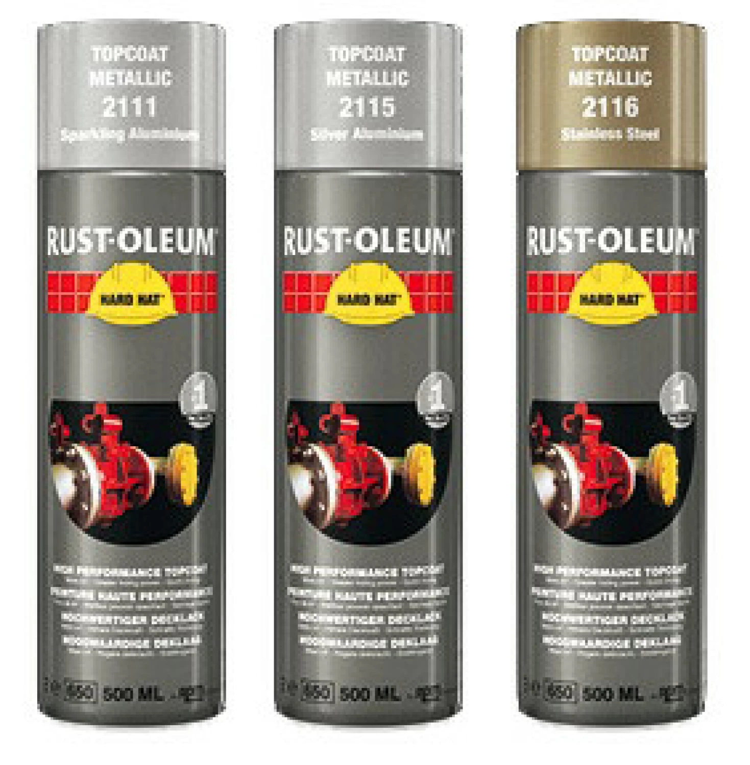 Rust-Oleum Hard Hat 2111 - fonkelend aluminium - 0,5L-image