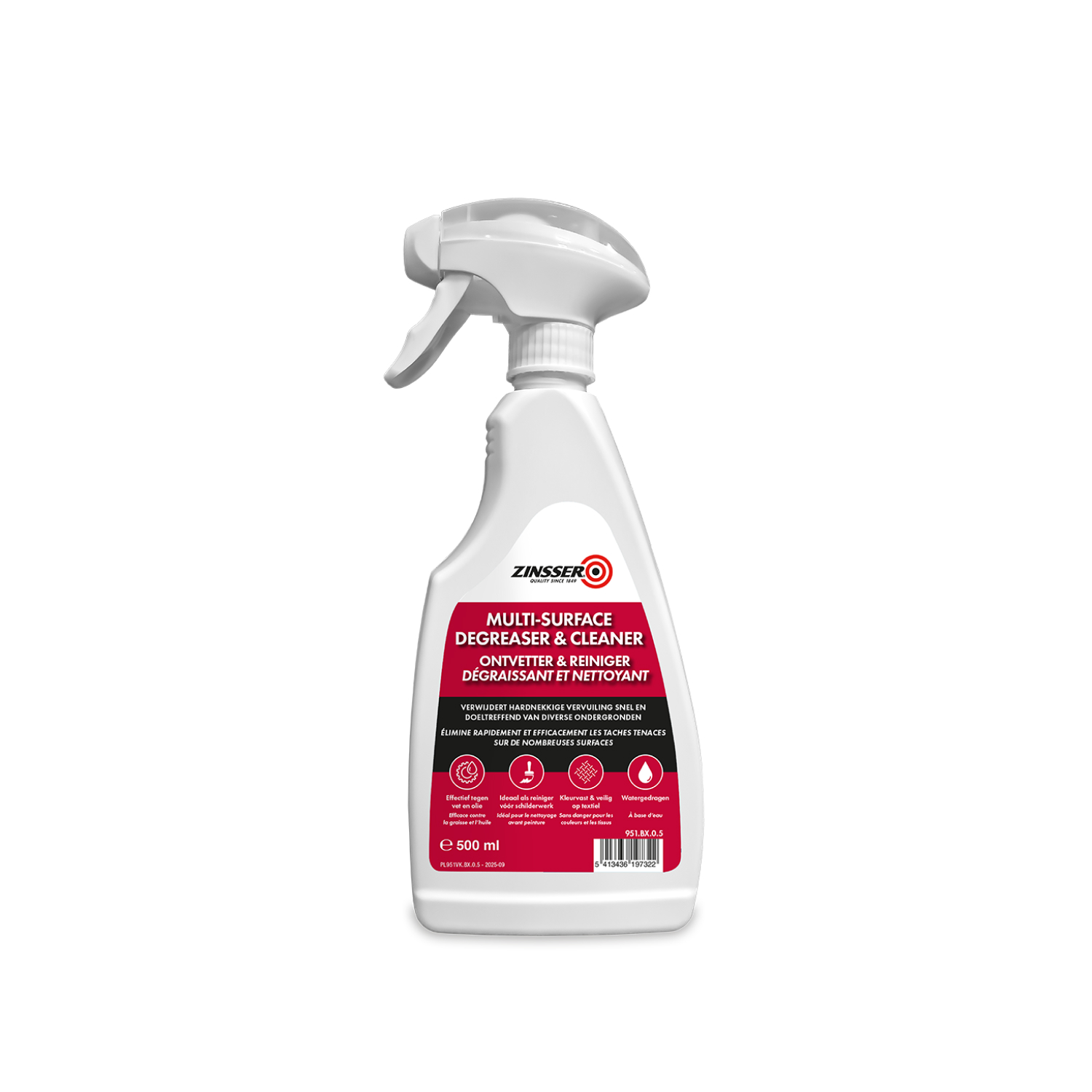 Zinsser Multi-Surface Ontvetter & ReinigerSpray 500ml-image