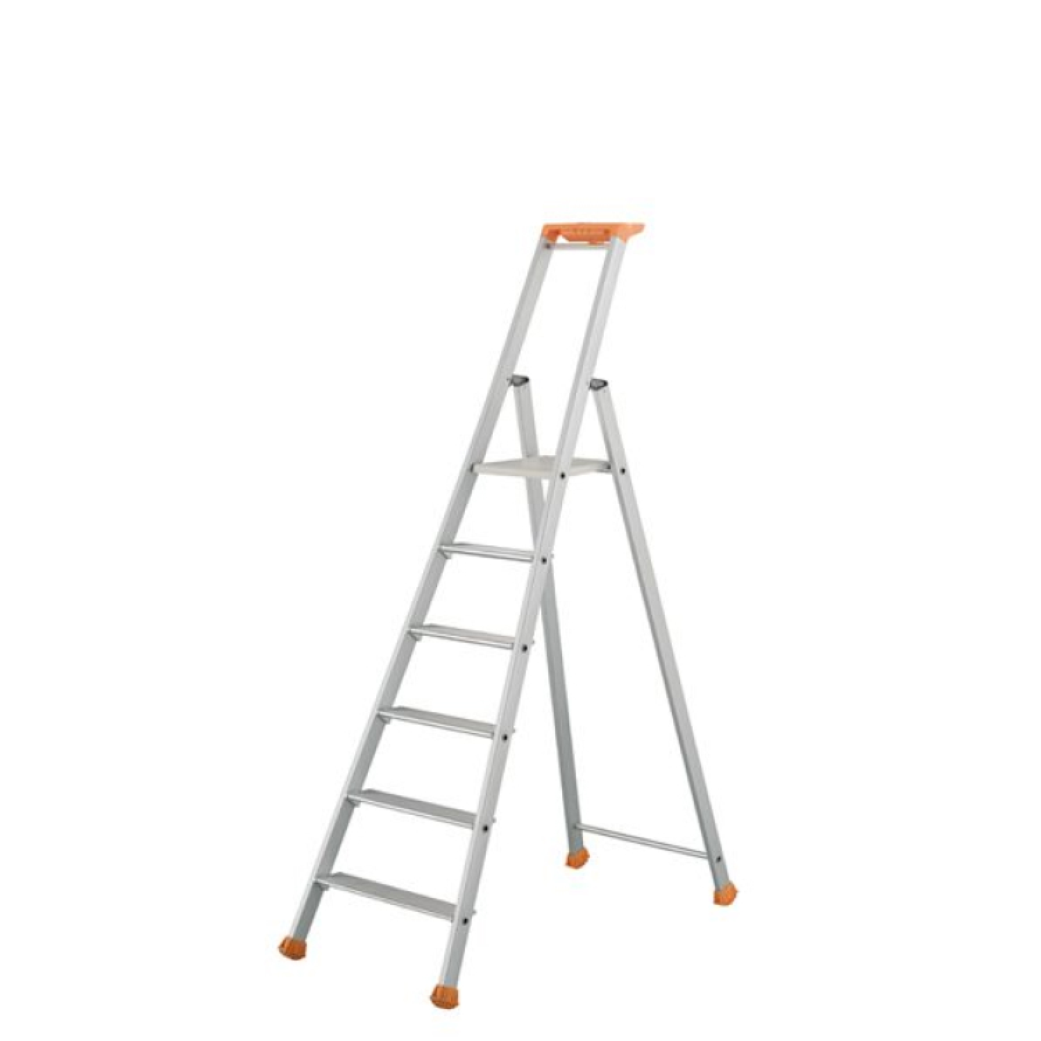 Little Jumbo 1223700006 Industrietrap 2370 - Enkel - Aluminium - 1 x 6 treden - max. werkhoogte 3,32m-image